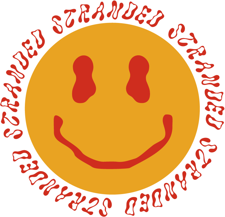 Stranded Operations Consulting circular badge logo with a smiley face and "Stranded" repeated around the edge