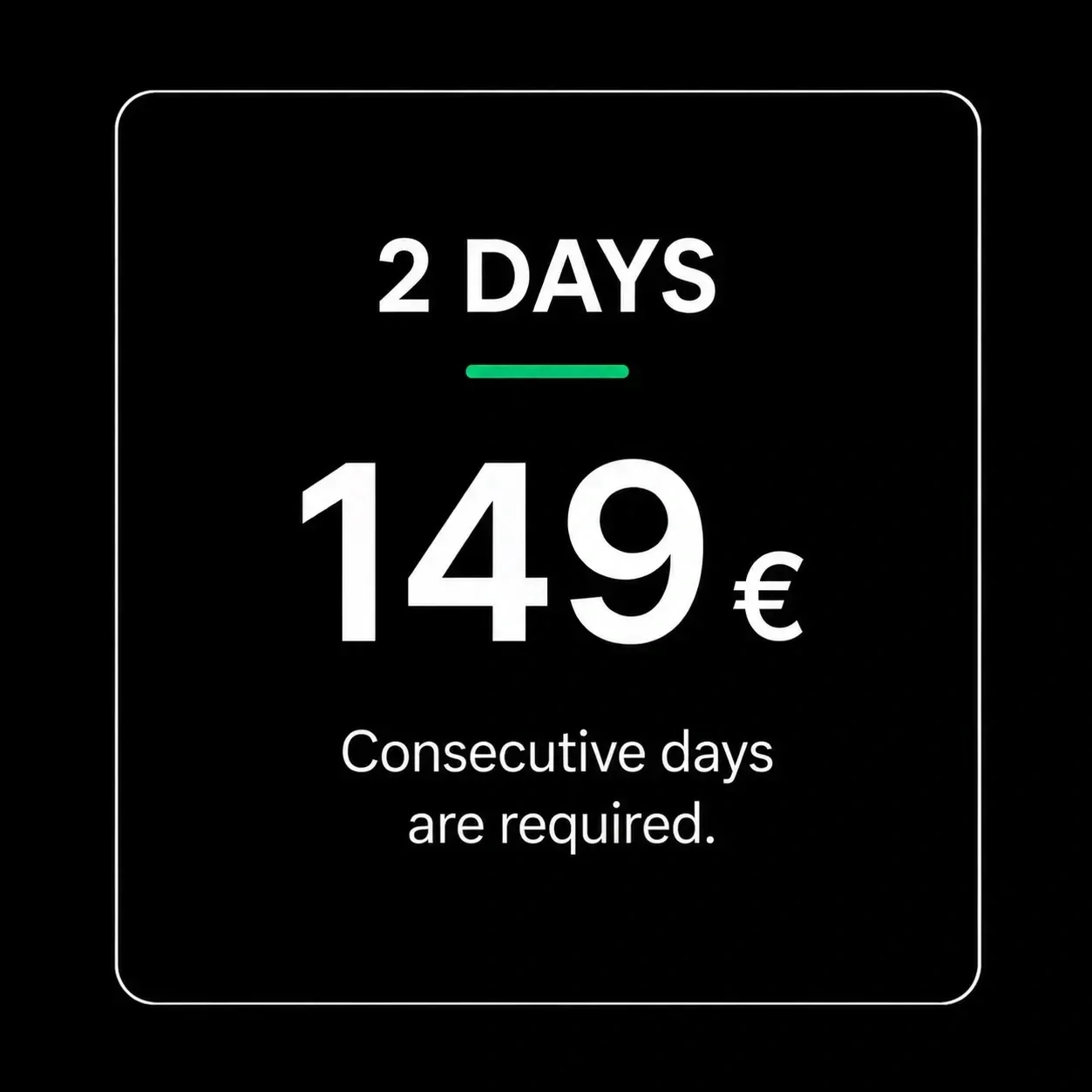 2 Days Cash Counter Rental