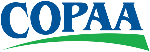 COPAA logo with blue text and a green swoosh underneath