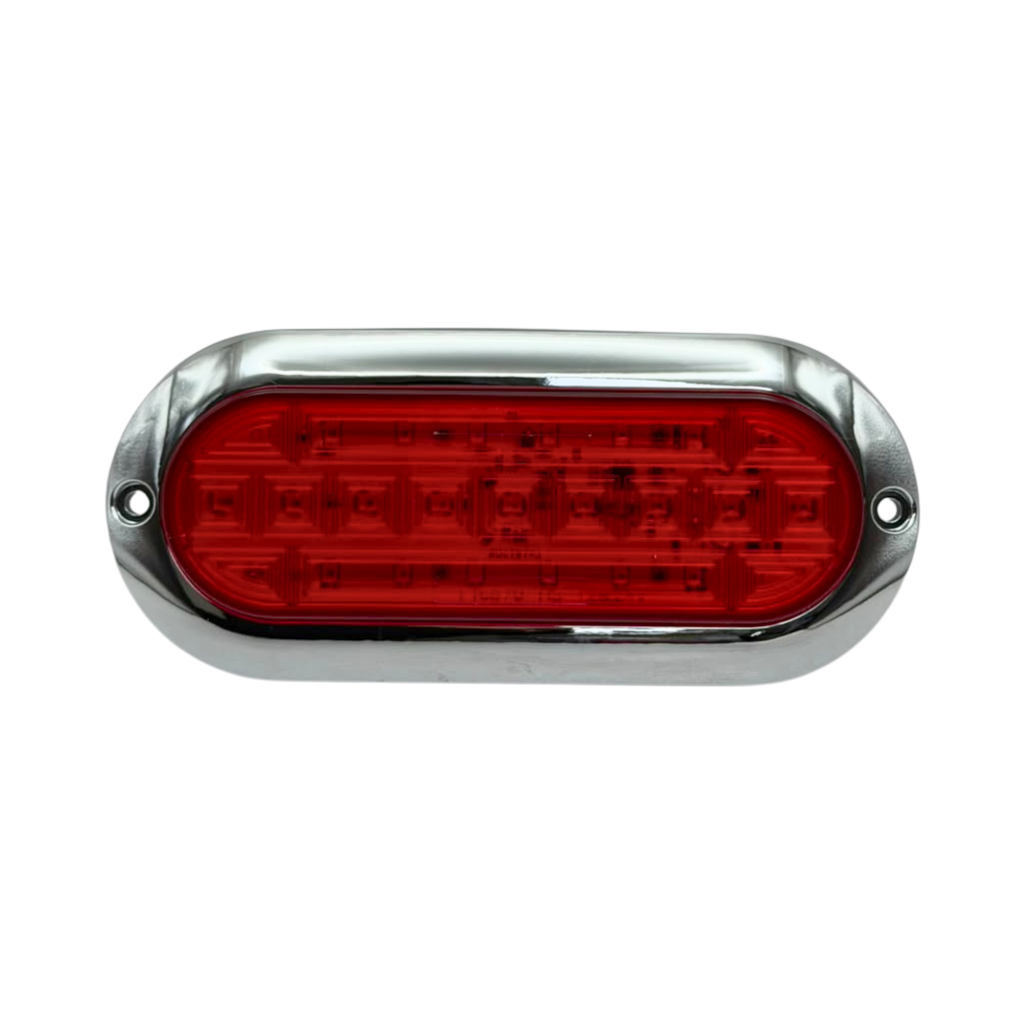 MULT6570 - PLAFÓN OVALADO PLANO LED, BISEL CROMADO