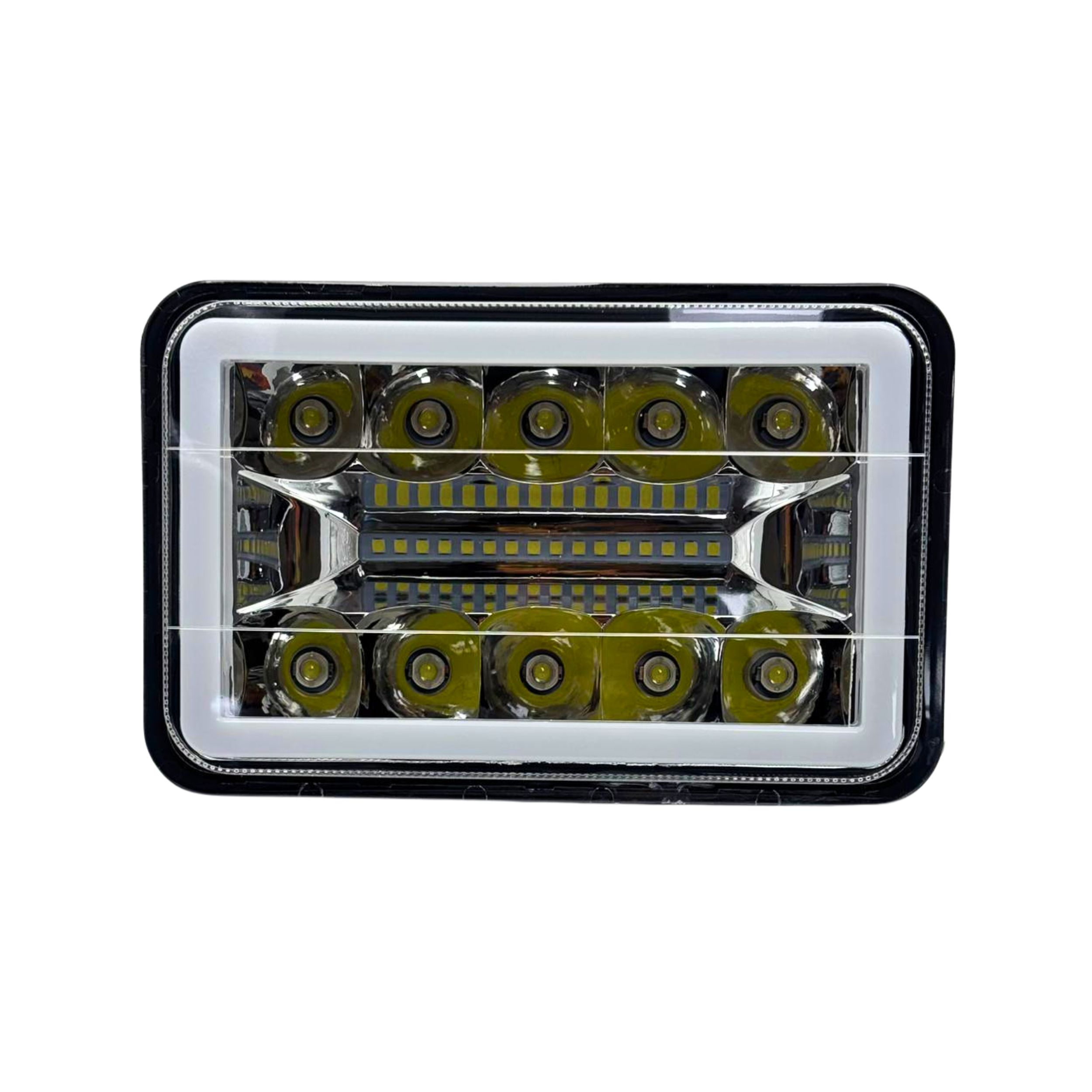 FAL22 - UNIDAD CUADRADA  5" DE LED Y ARO DE GEL