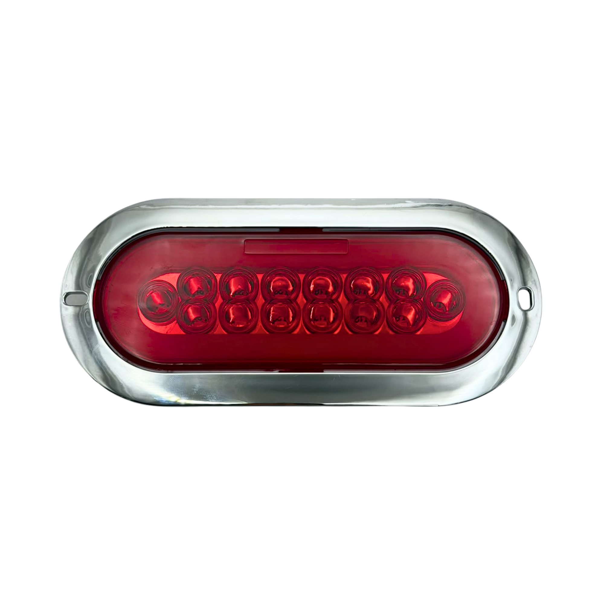 MULT6777 - PLAFÓN OVALADO 14 LED CON ARO DE GEL, BISEL CROMADO