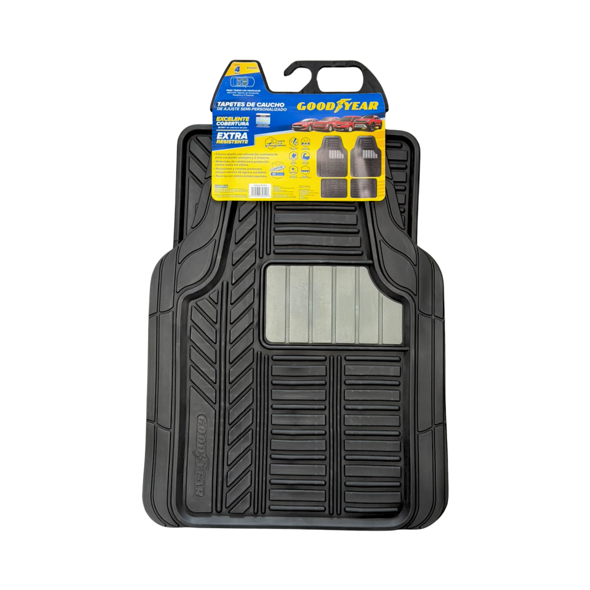 TAPE80564 - TAPETE 4 PIEZAS GOODYEAR