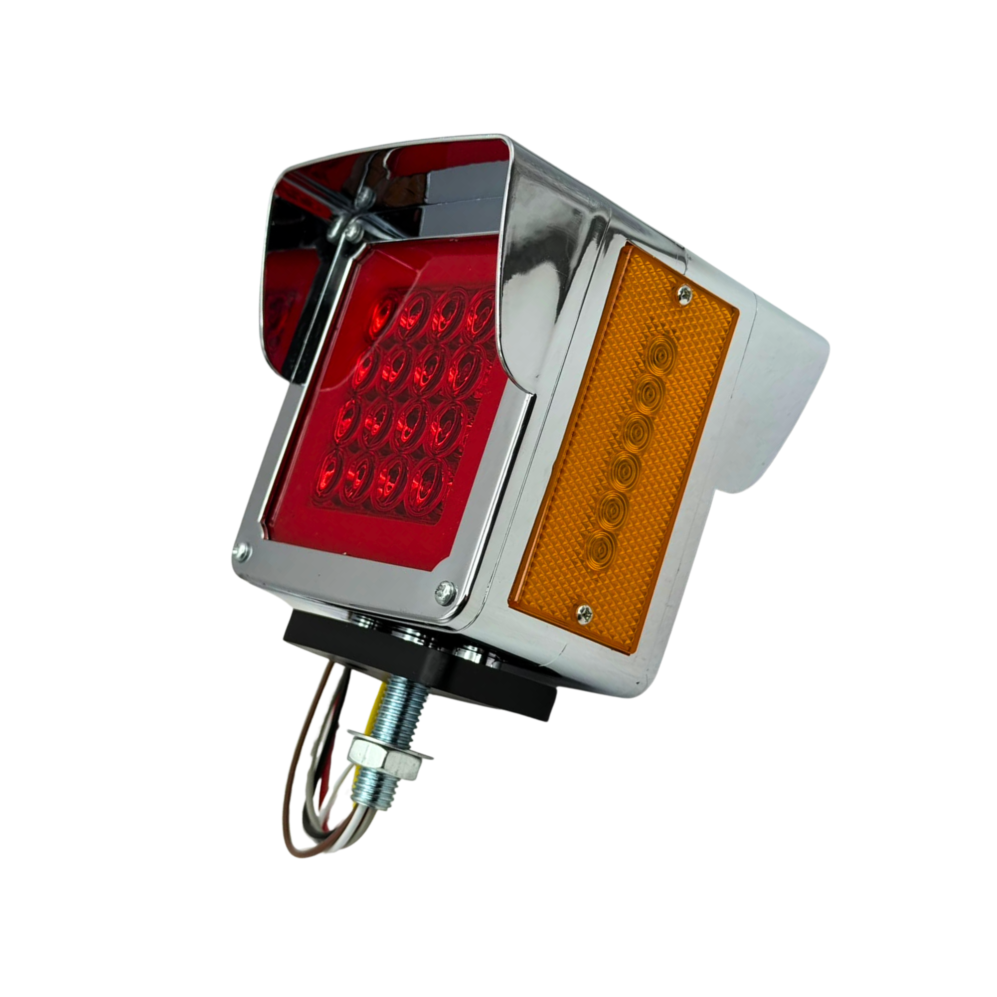 MULT6643 - DIRECCIONAL CUADRADA GRANDE LED CON ARO DE GEL Y VISERA