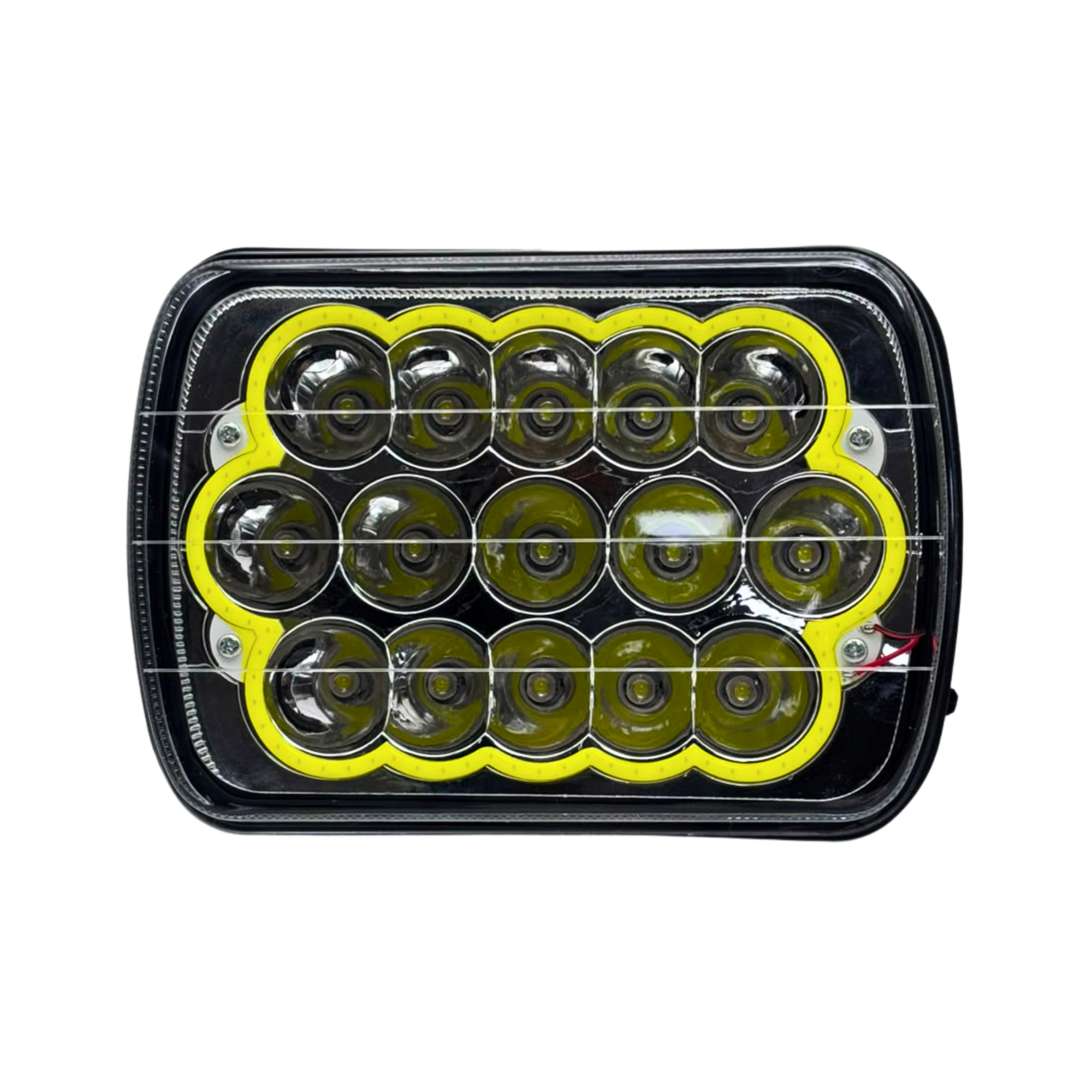 FAL13 - UNIDAD CUADRADA 7" DE LED Y ARO DE LED COB