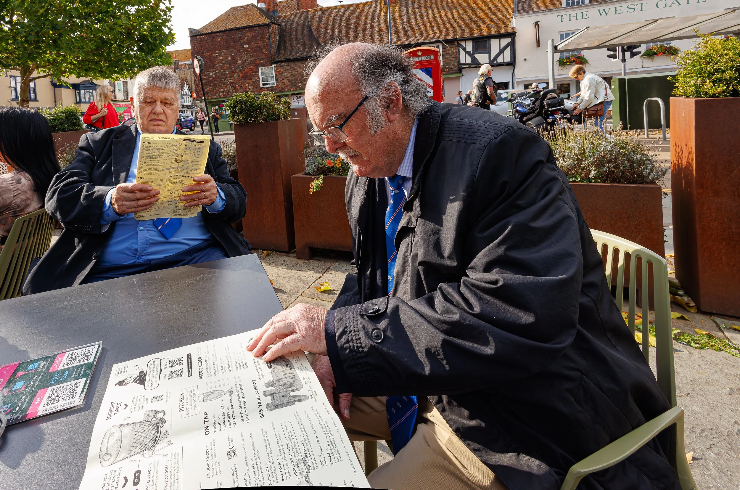 Sir Knights John of Walesby and Hugh of Castleford whilst at the 2025 Pilgrimage to Canterbury