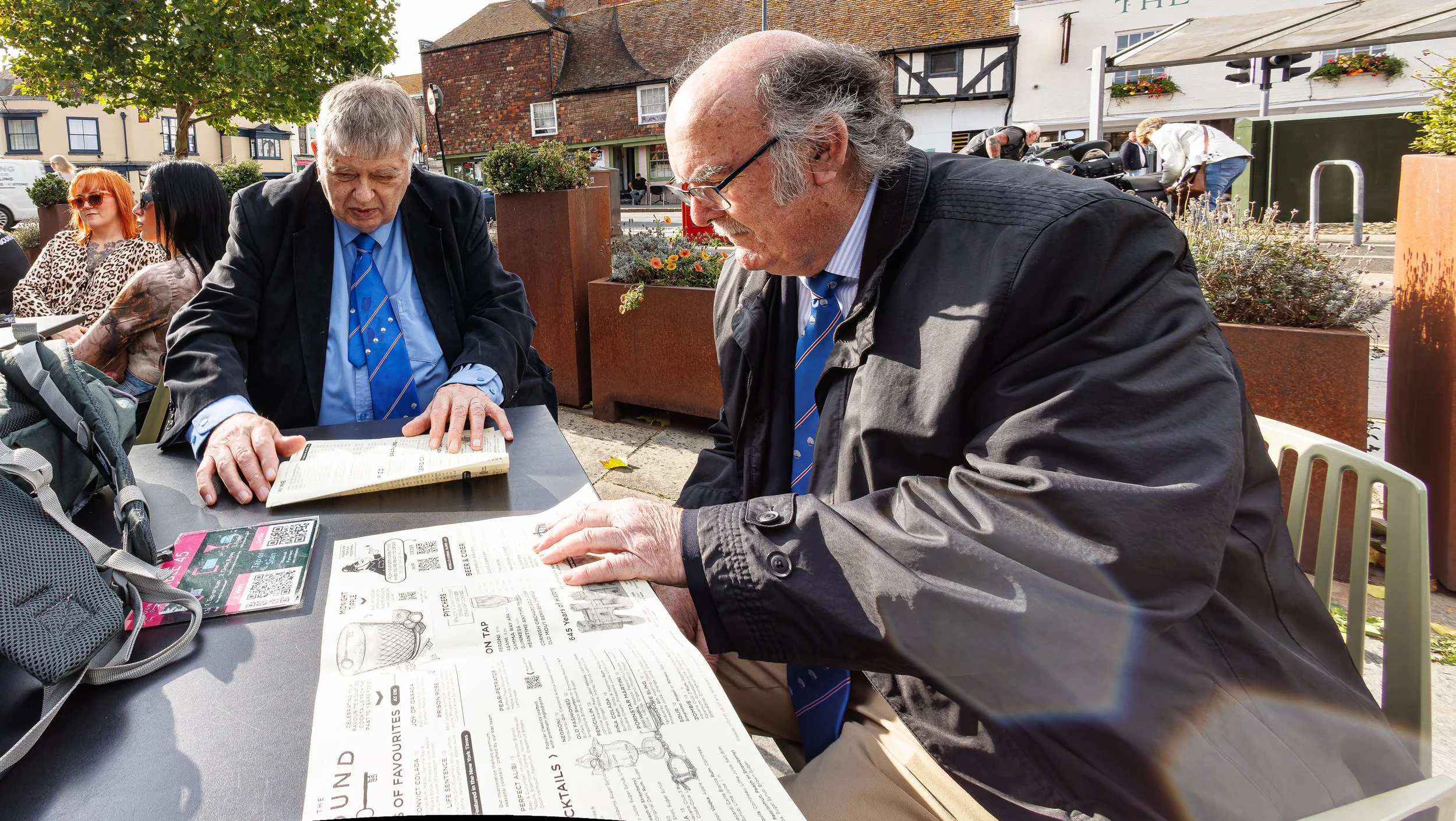Sir Knights John of Walesby and Hugh of Castleford whilst at the 2025 Pilgrimage to Canterbury
