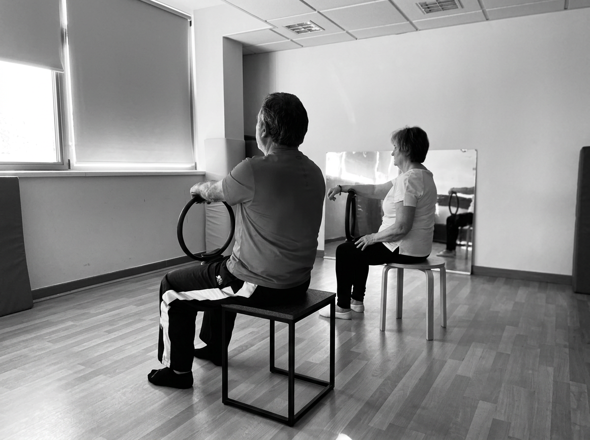 Classe pilates màquina per a la tercera edat