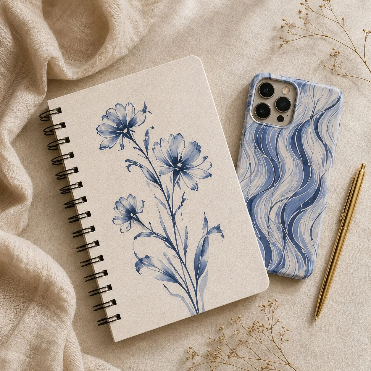 Art you can carry.
Hand-drawn florals and flowing patterns designed for everyday objects.
