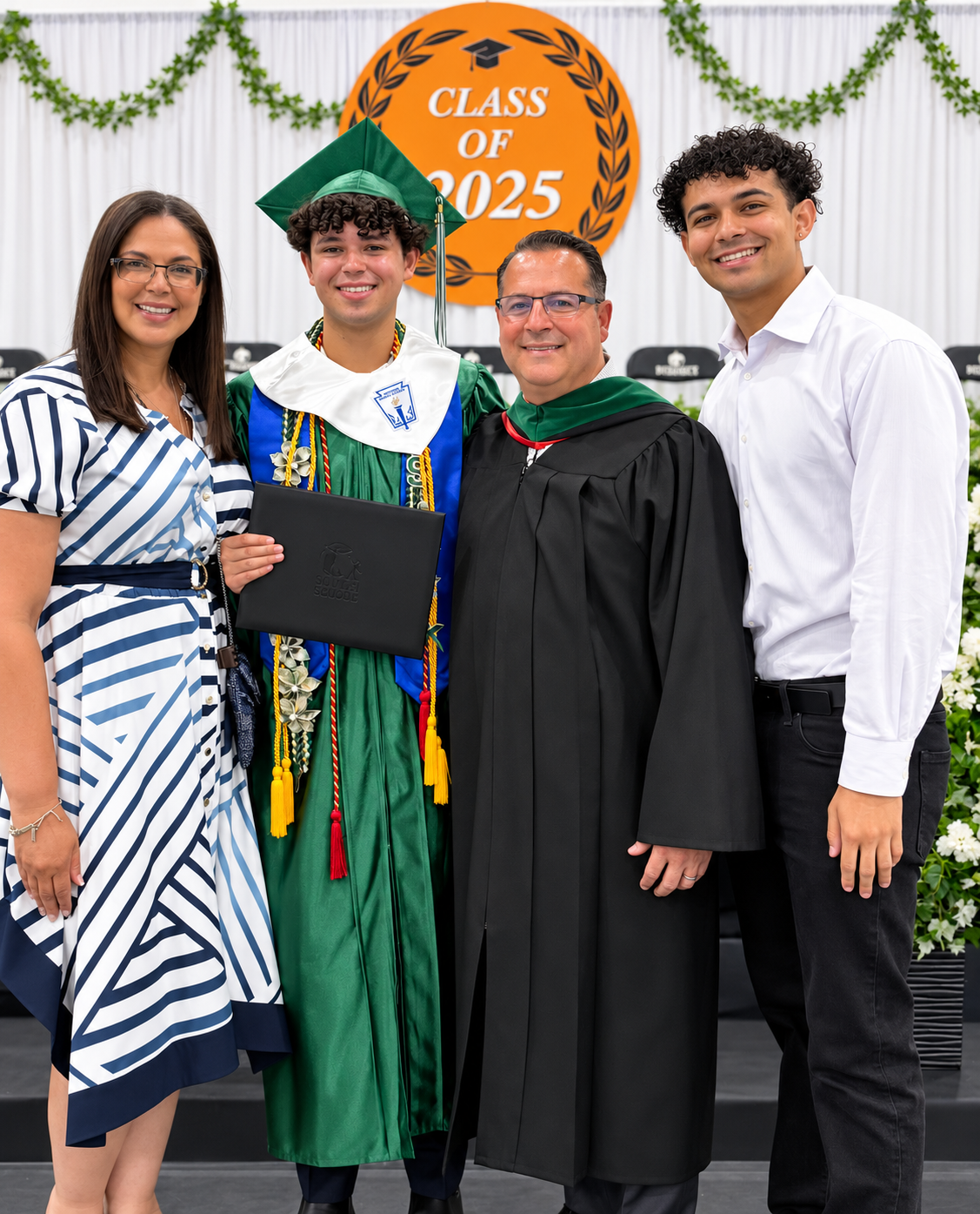 Nelson at son's Davinci Science 'Class of 2025' Graduation