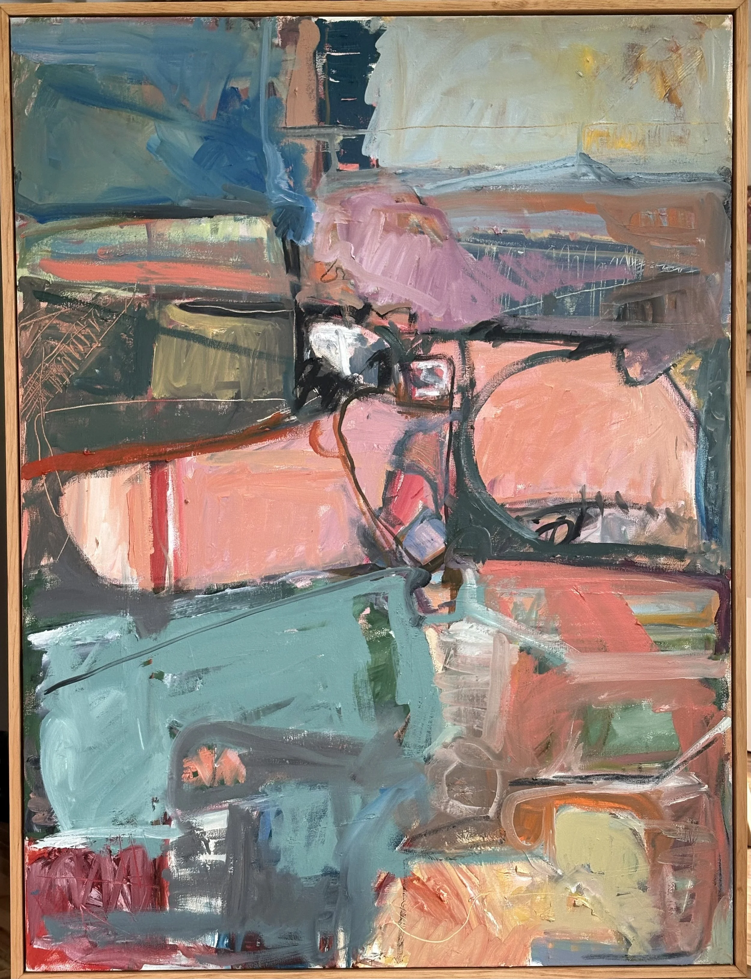 'Untitled #2' 30"x40" oil on canvas, framed 