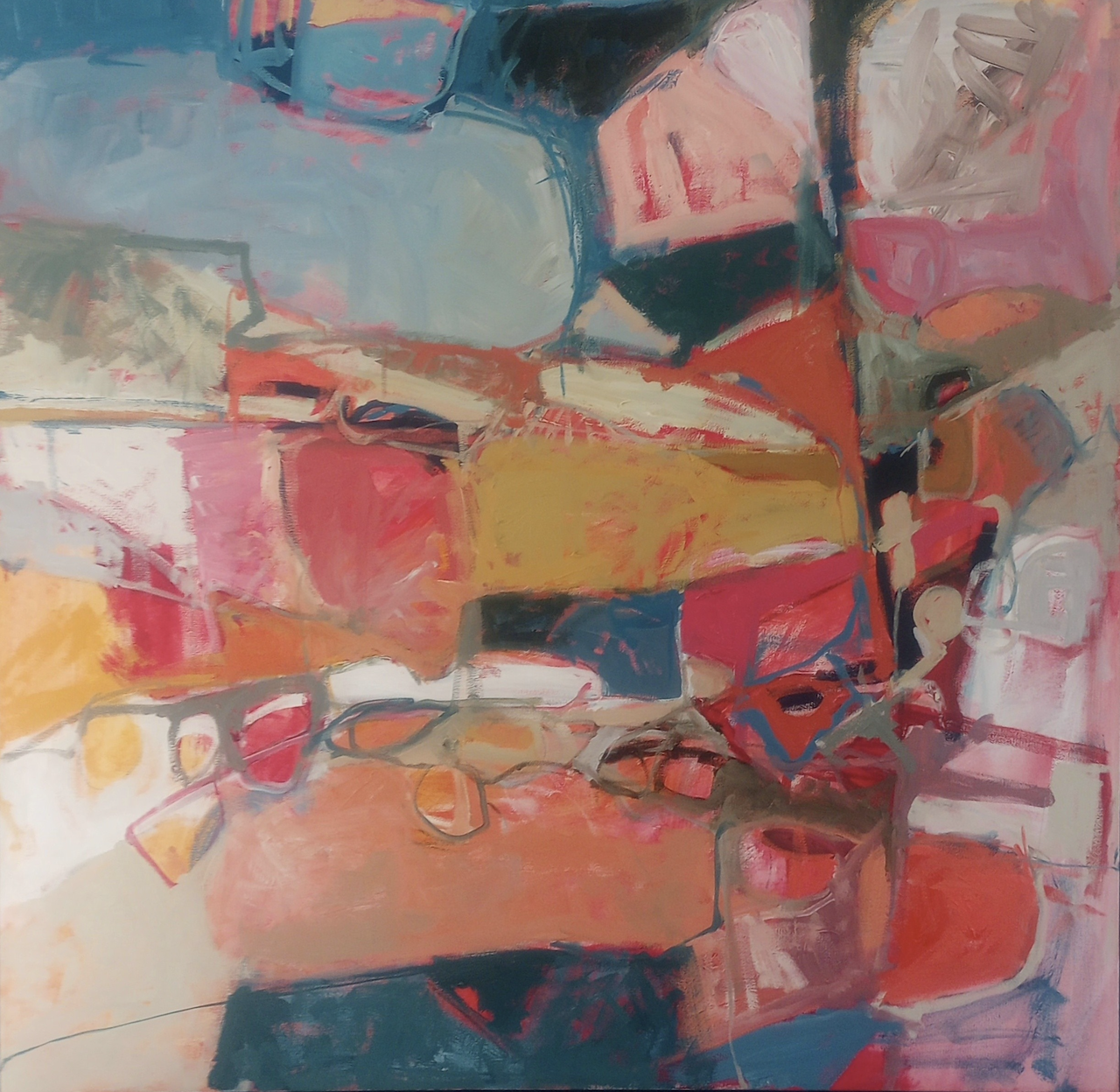 'Charting of Sounds' SOLD 36"x36" Oil on Canvas
