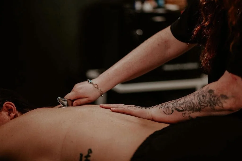 Wellness treatment being performed at Studio Stiles in Montana