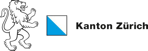 Logo des Kantons Zürich mit Löwen-Emblem und Text