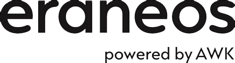 Logo mit dem Text 'eraneos powered by AWK'