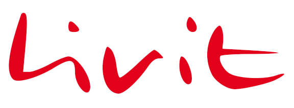 Das Bild zeigt das Wort 'livi' in roter, handgeschriebener Schrift auf weißem Hintergrund.