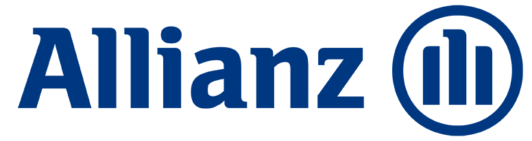 Das Logo der Allianz, bestehend aus dem Schriftzug 'Allianz' und einem kreisförmigen Symbol mit drei vertikalen Linien.