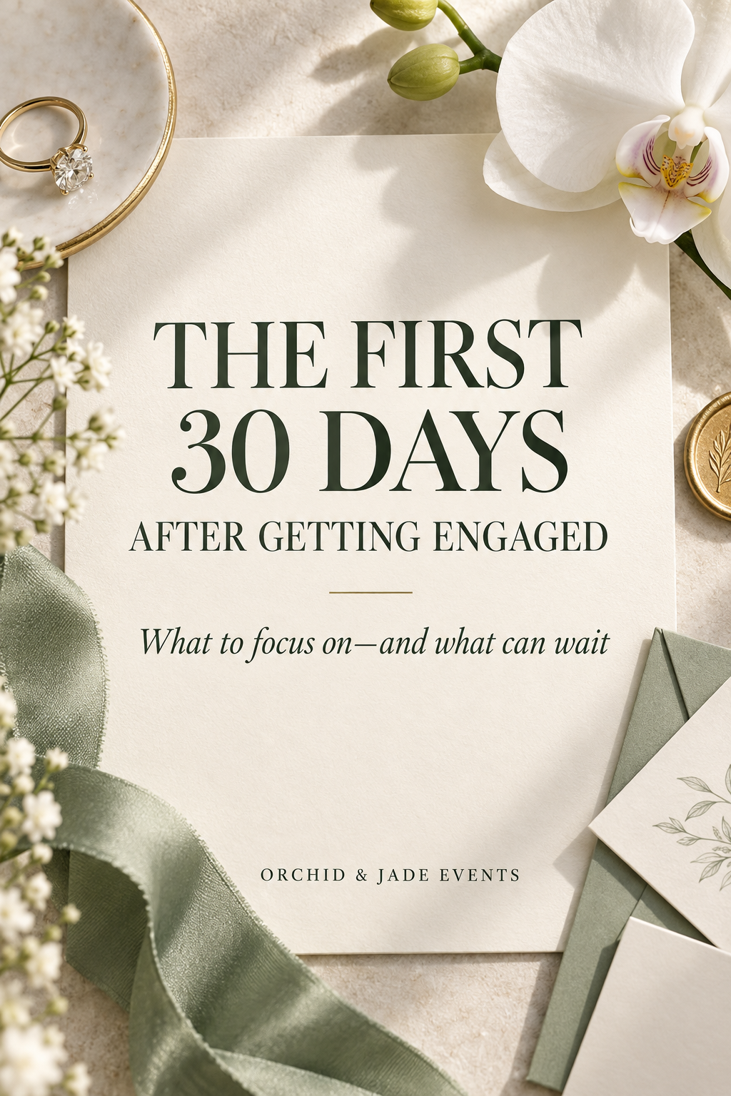 The First 30 Days After Getting Engaged: What to Focus on— and What Can Wait