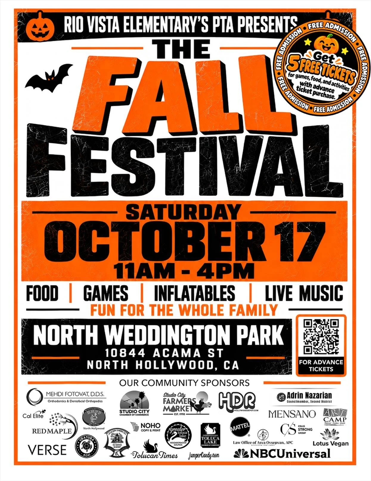 🎃🧡 Who&rsquo;s ready for some FALL FESTIVAL FUN?! 🍂👻

I&rsquo;m so excited to spend the day at the Rio Vista Elementary Fall Festival! 🎉

My team lead, Craig Strong, is proudly sponsoring the event, and we&rsquo;ll have a booth there! Come by, s