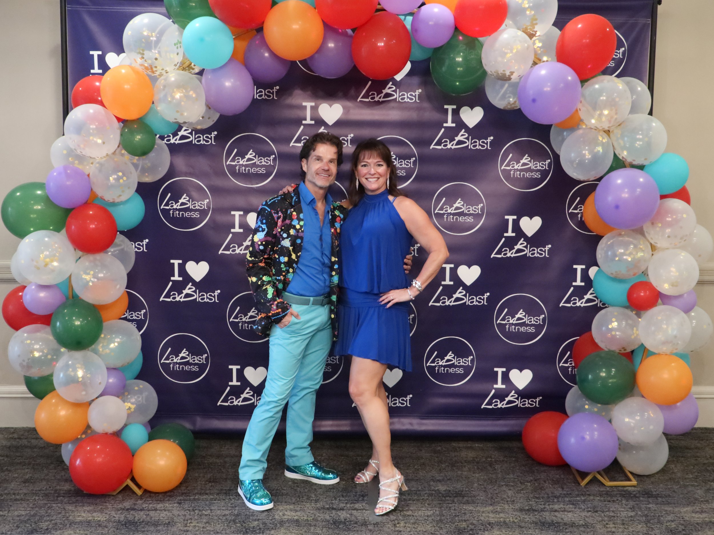Karen Renaud with LaBlast® creator Louis van Amstel at the LiFCon 2026 gala.