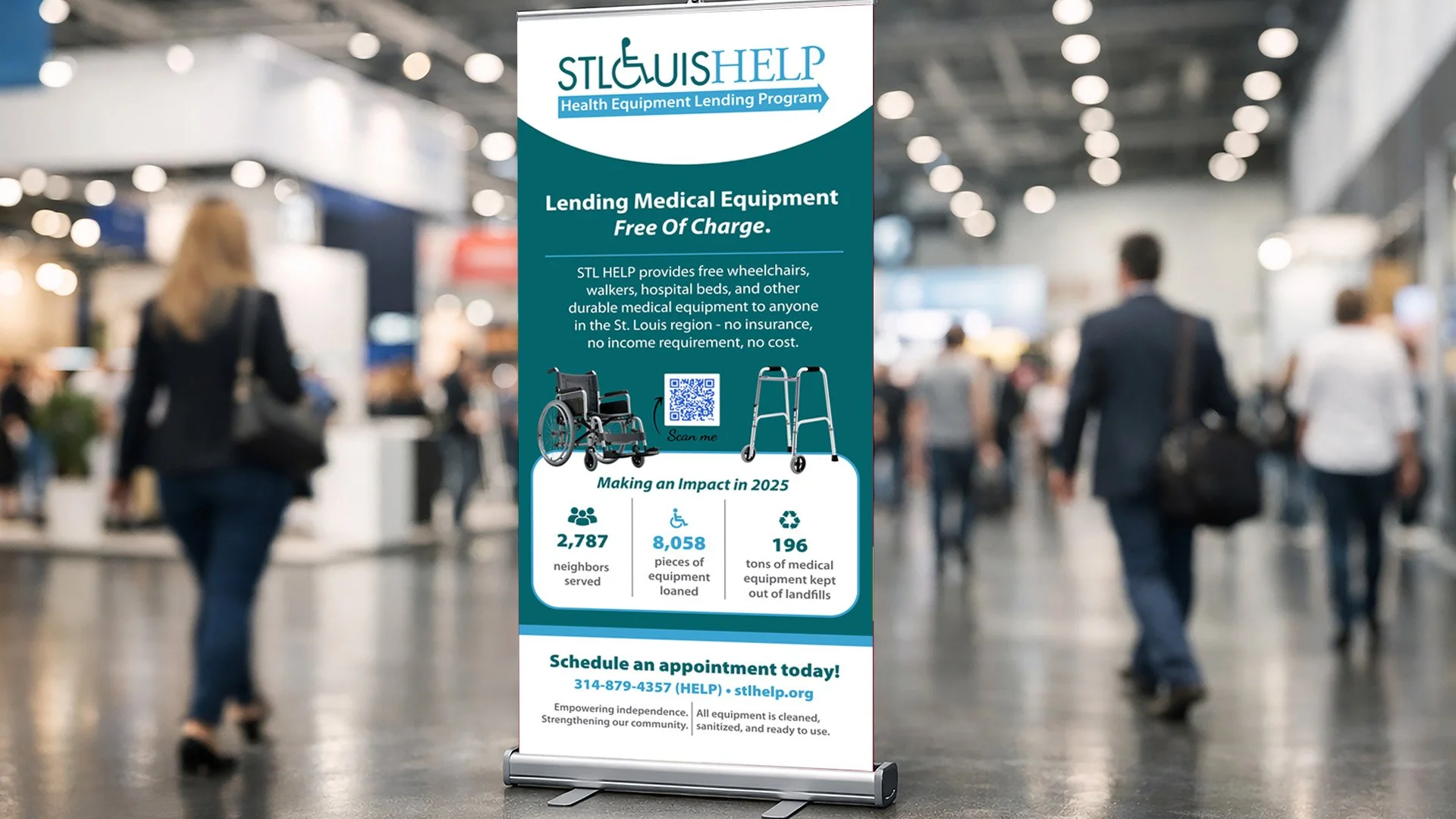 Banner stand display.