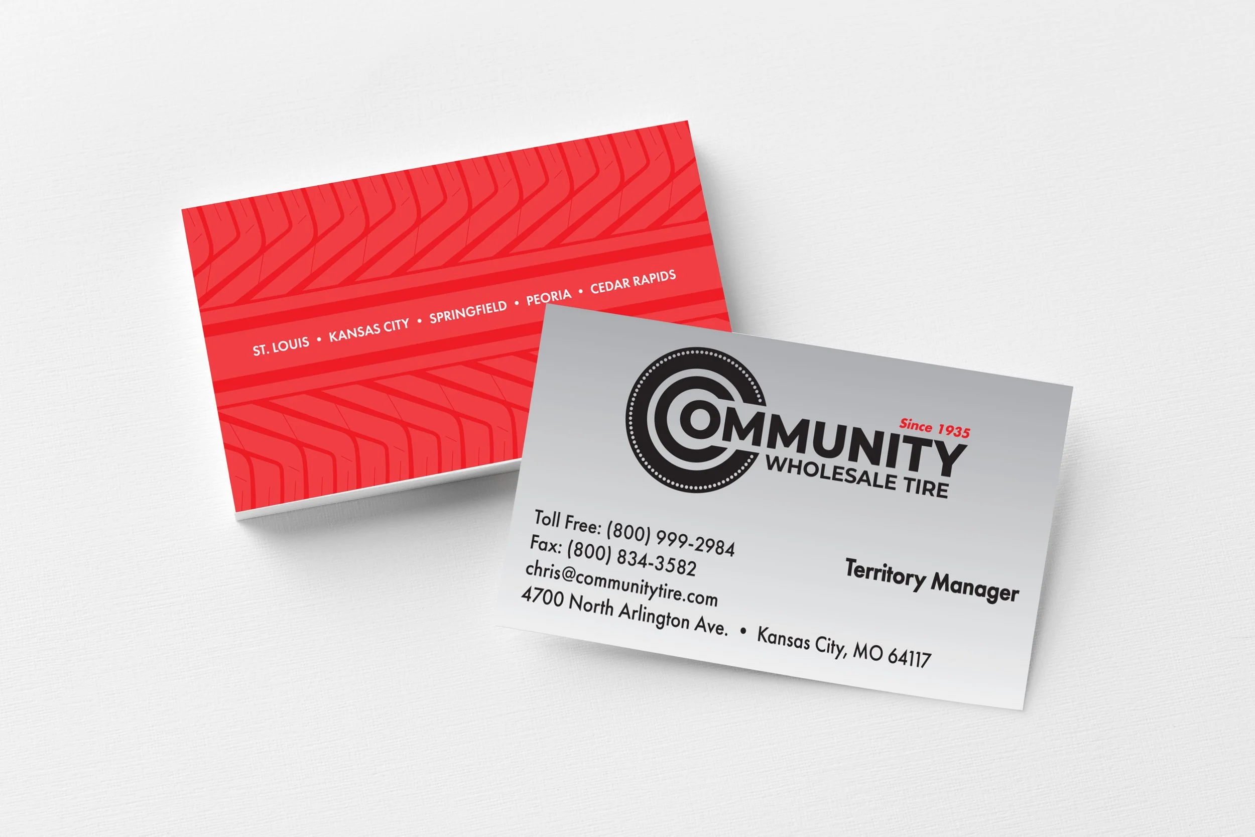 Business card design.