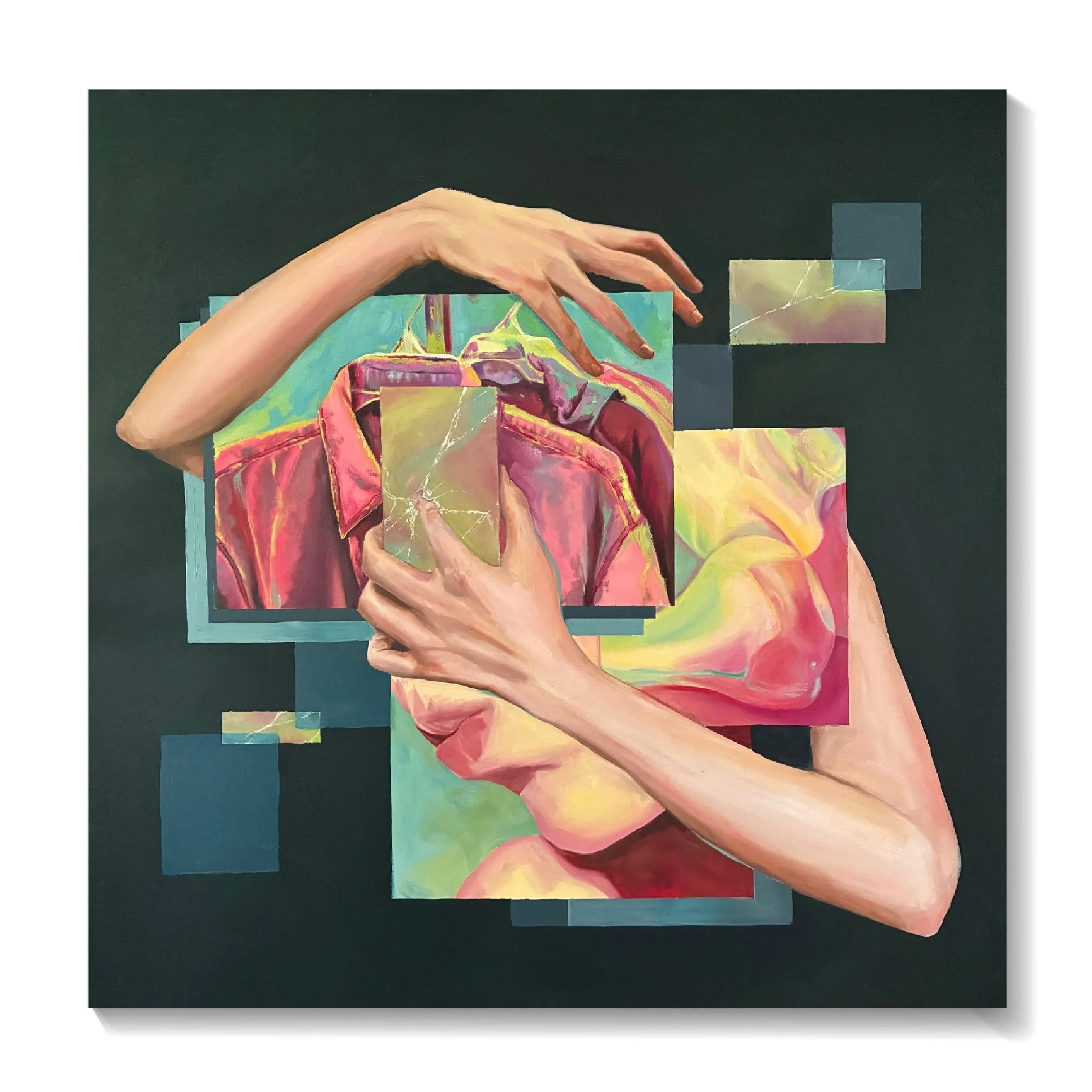 Losing Your Grip, 2026, Oil on Canvas, 36" x 36"
