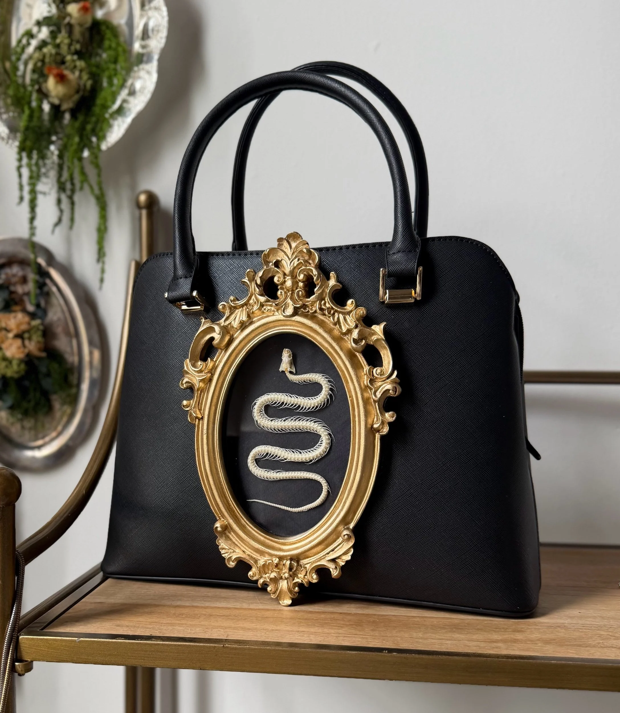 Real Snake Skeleton Handbag