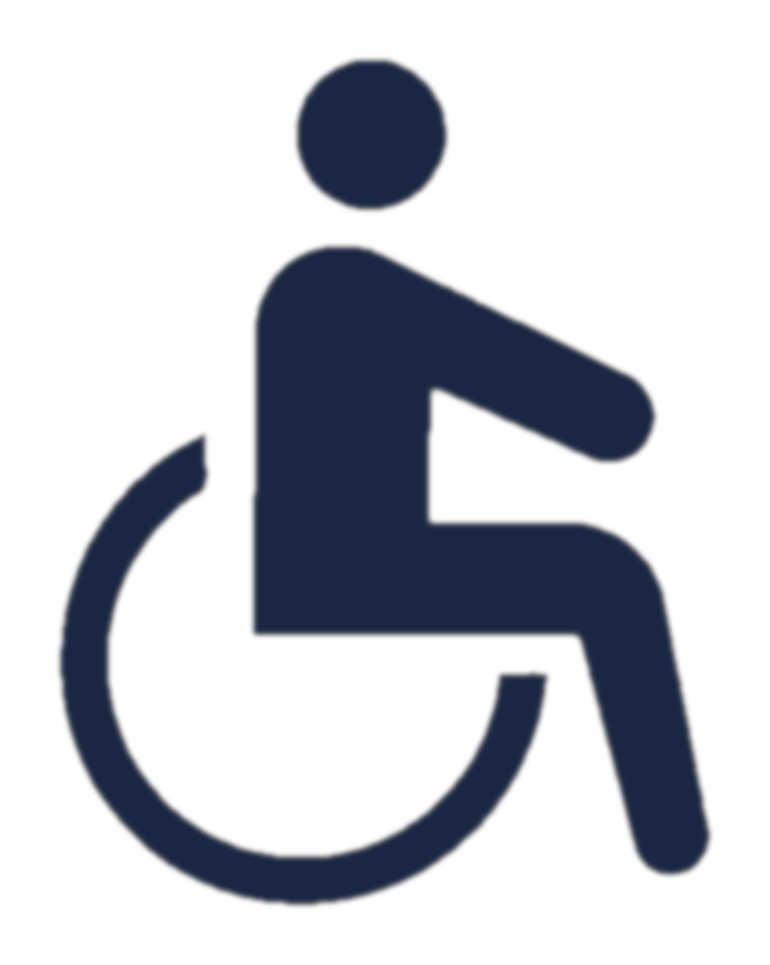 Wheelchair accessibility icon representing Ad Astra Mobility's wheelchair accessible chauffeur service in Barrington, IL