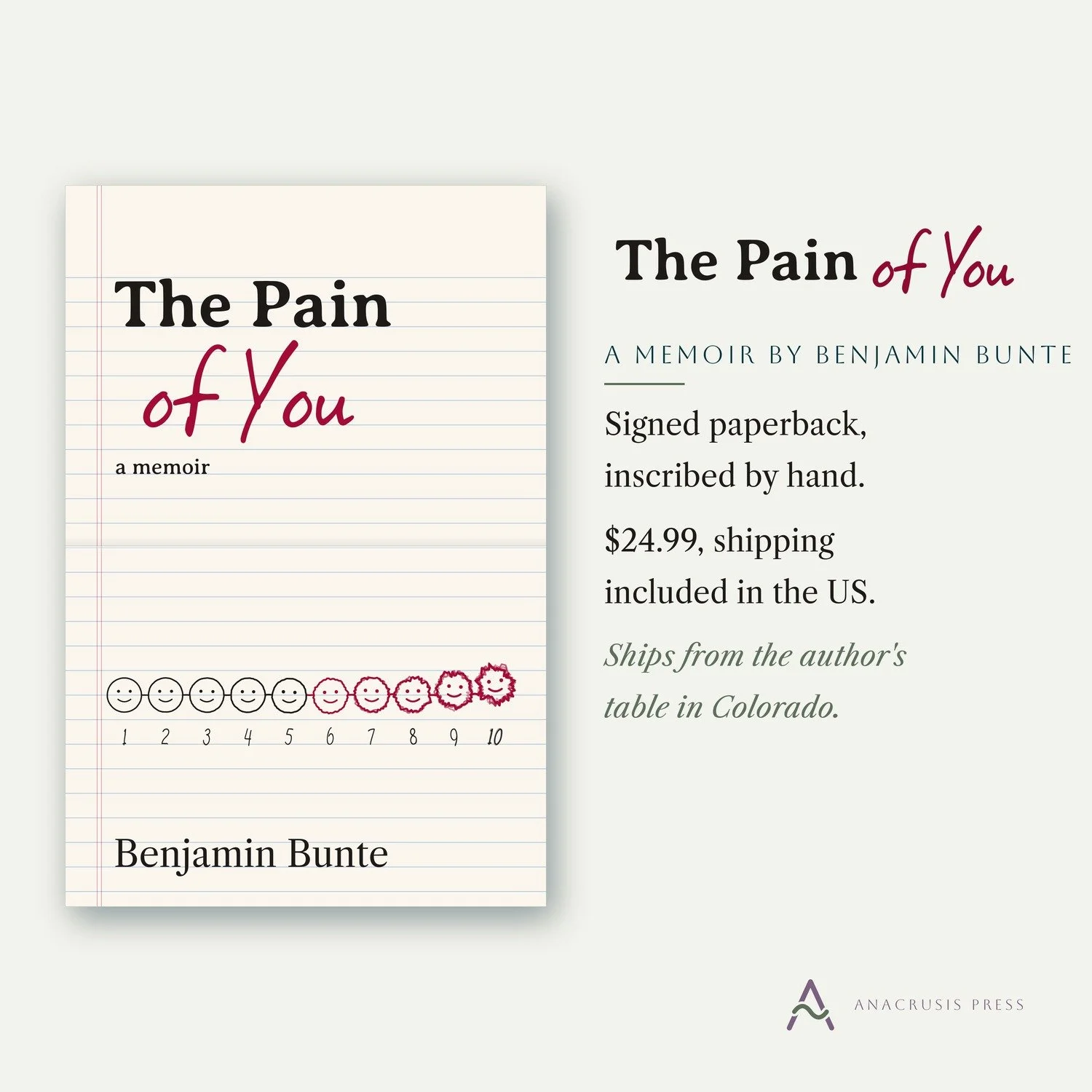 The Pain of You - Signed Author Copy (Paperback)