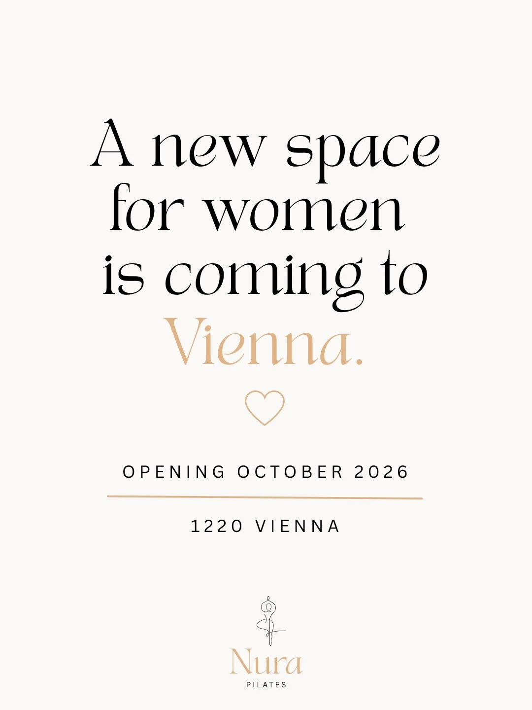 A new space for women is coming to Vienna. 🤍

Nura Pilates is a boutique Reformer &amp; Mat Pilates studio created for women who want to move with intention, build strength and find balance in a space that feels calm, beautiful and entirely their ow