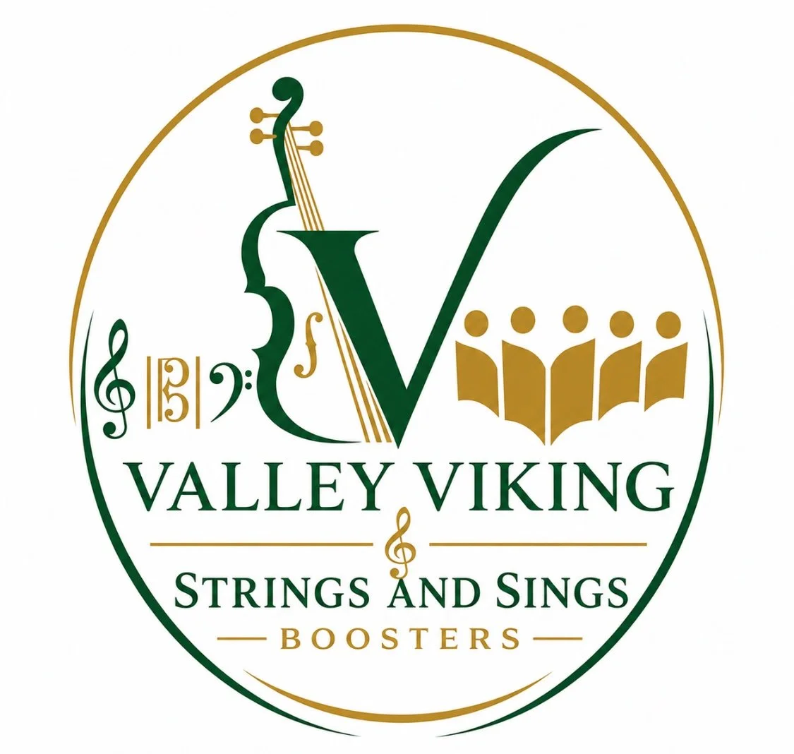 Loudoun Valley Vikings Strings and Sings Boosters Logo