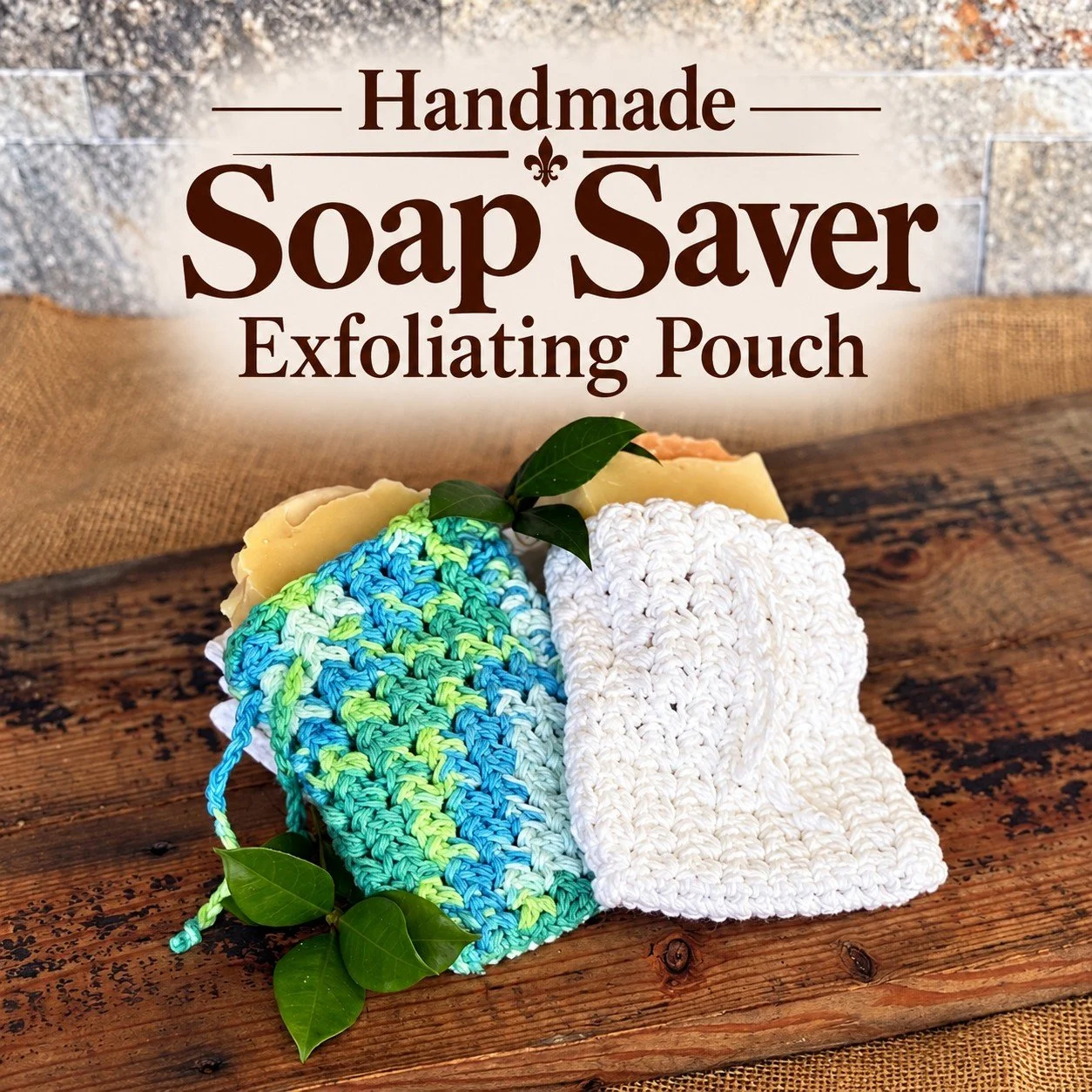 Handmade Soap Saver Exfoliating Pouch