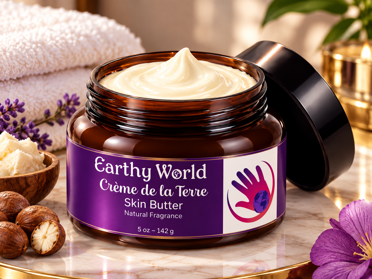 Whipped plant-based body butter.