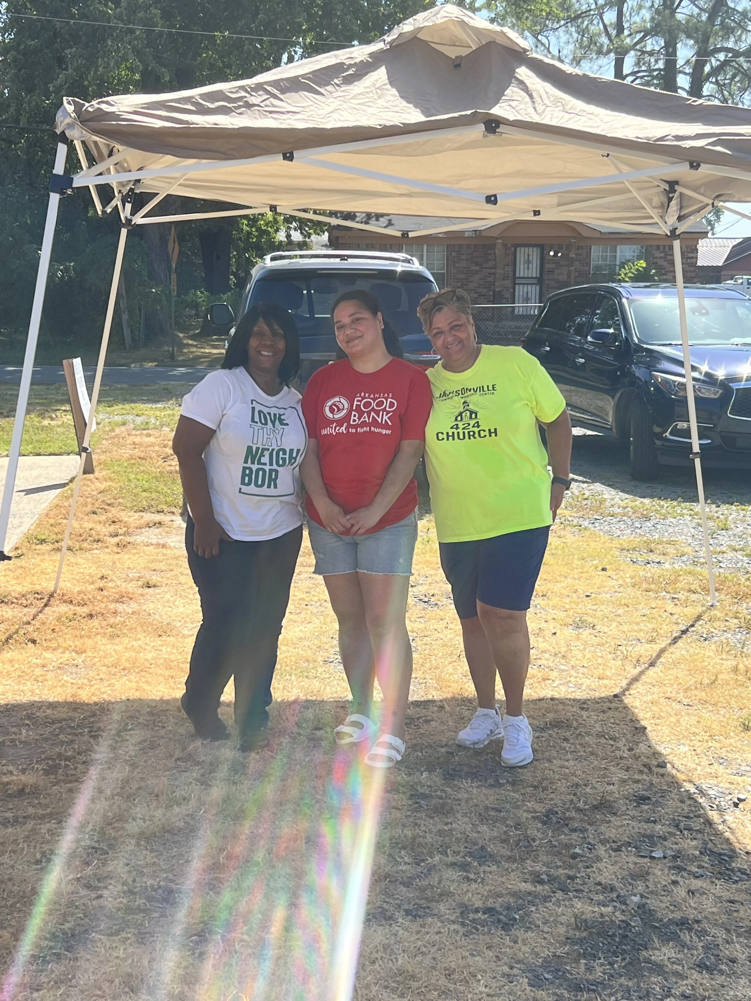 JCWC Community Assistance services: food pantry, water bill assistance, and temporary emergency housing.