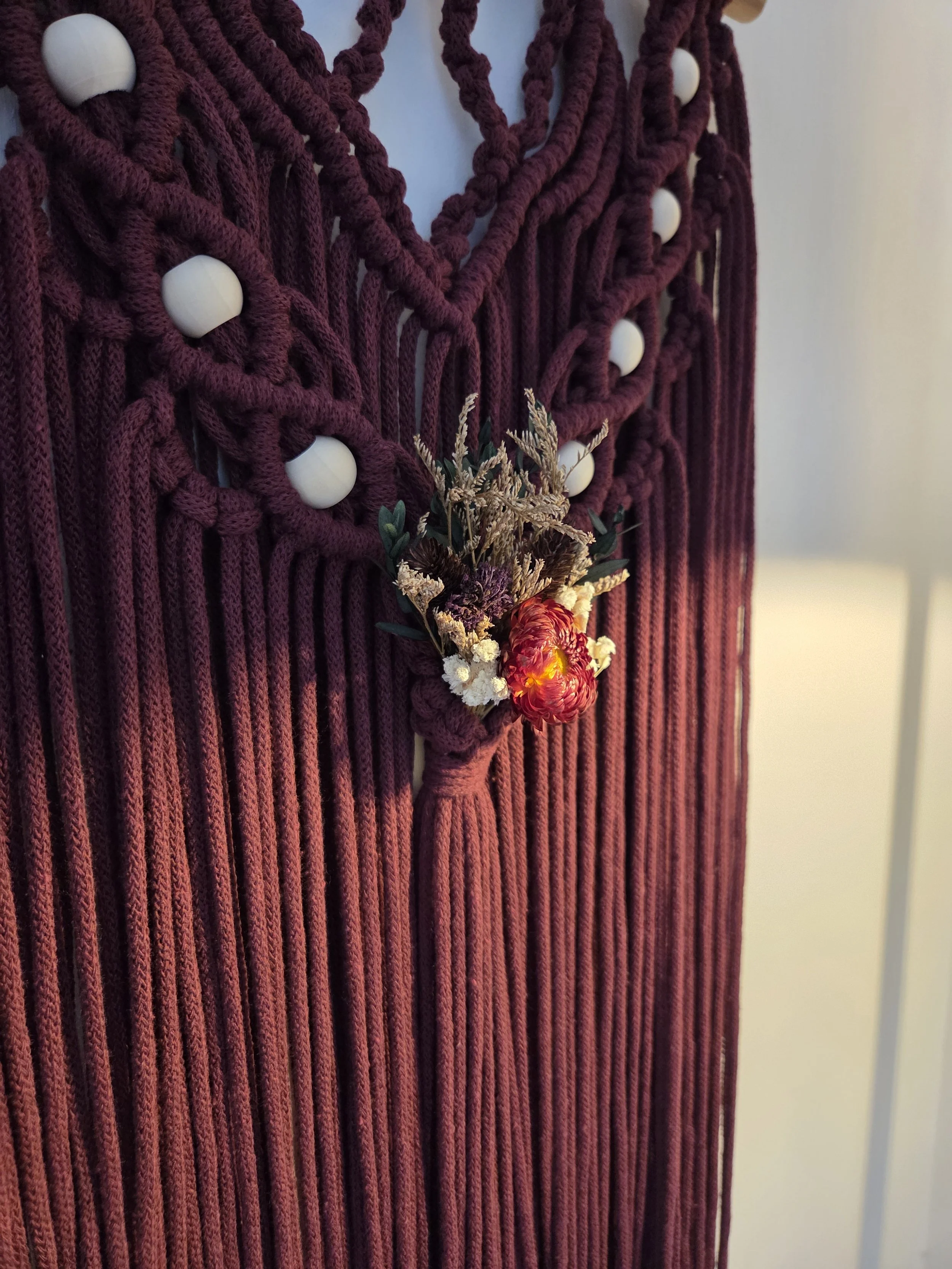 Burgundy Botanical Wall Décor