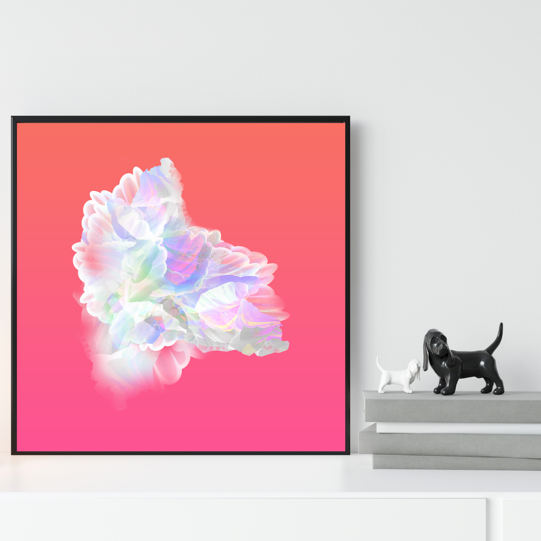"In Motion"  16x16 Framed 