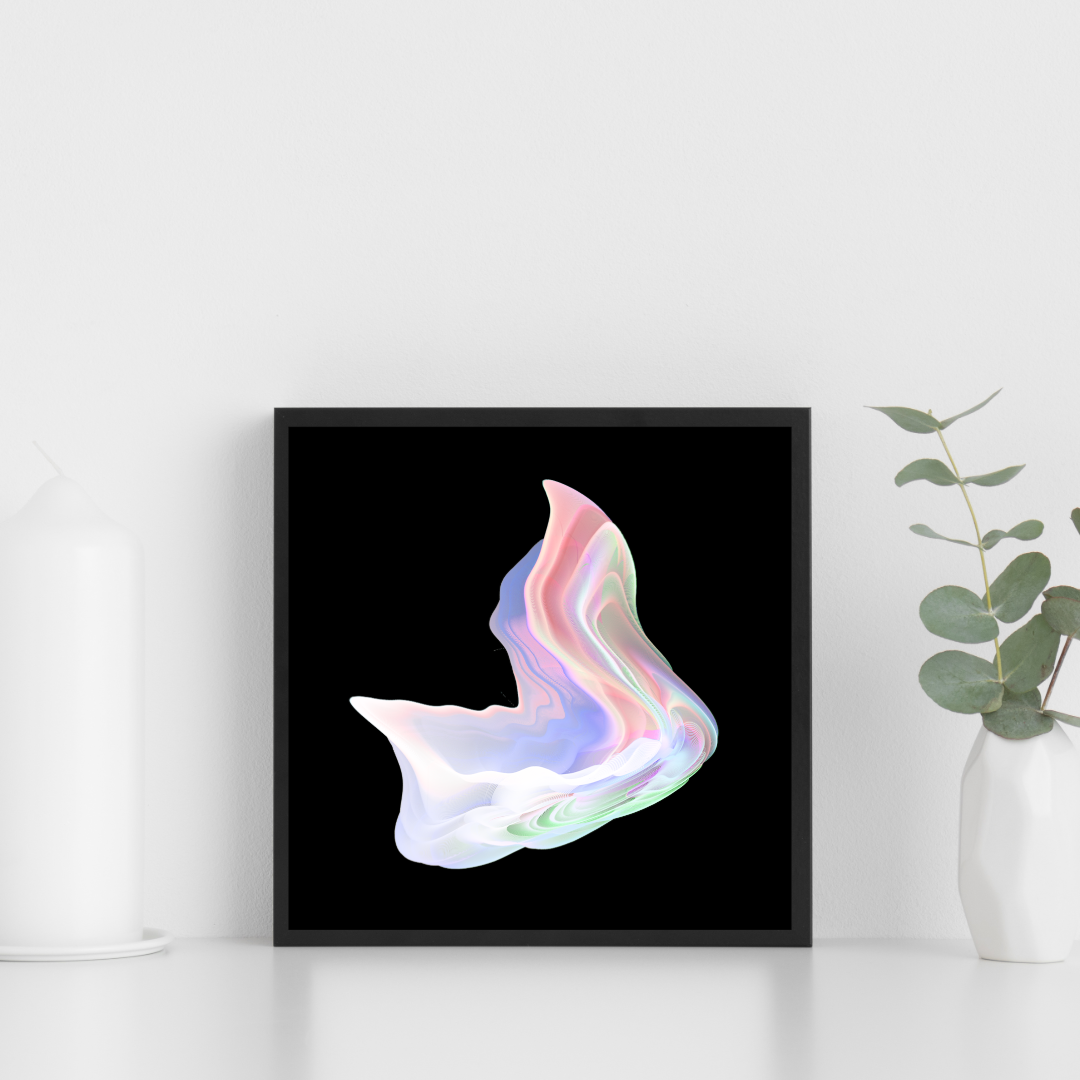 "Soft Lost"  14x14 Framed 