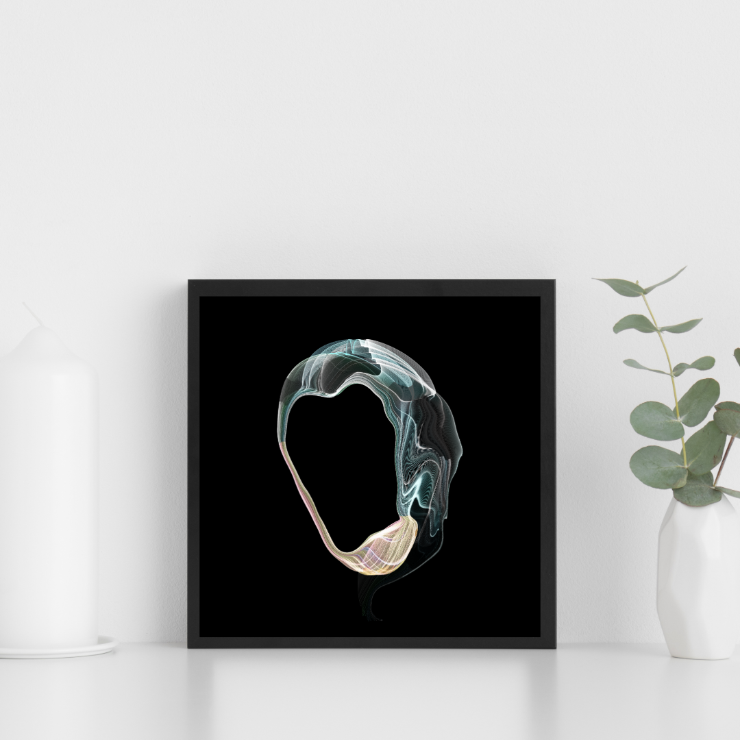 "White Glow"  14x14 Framed 