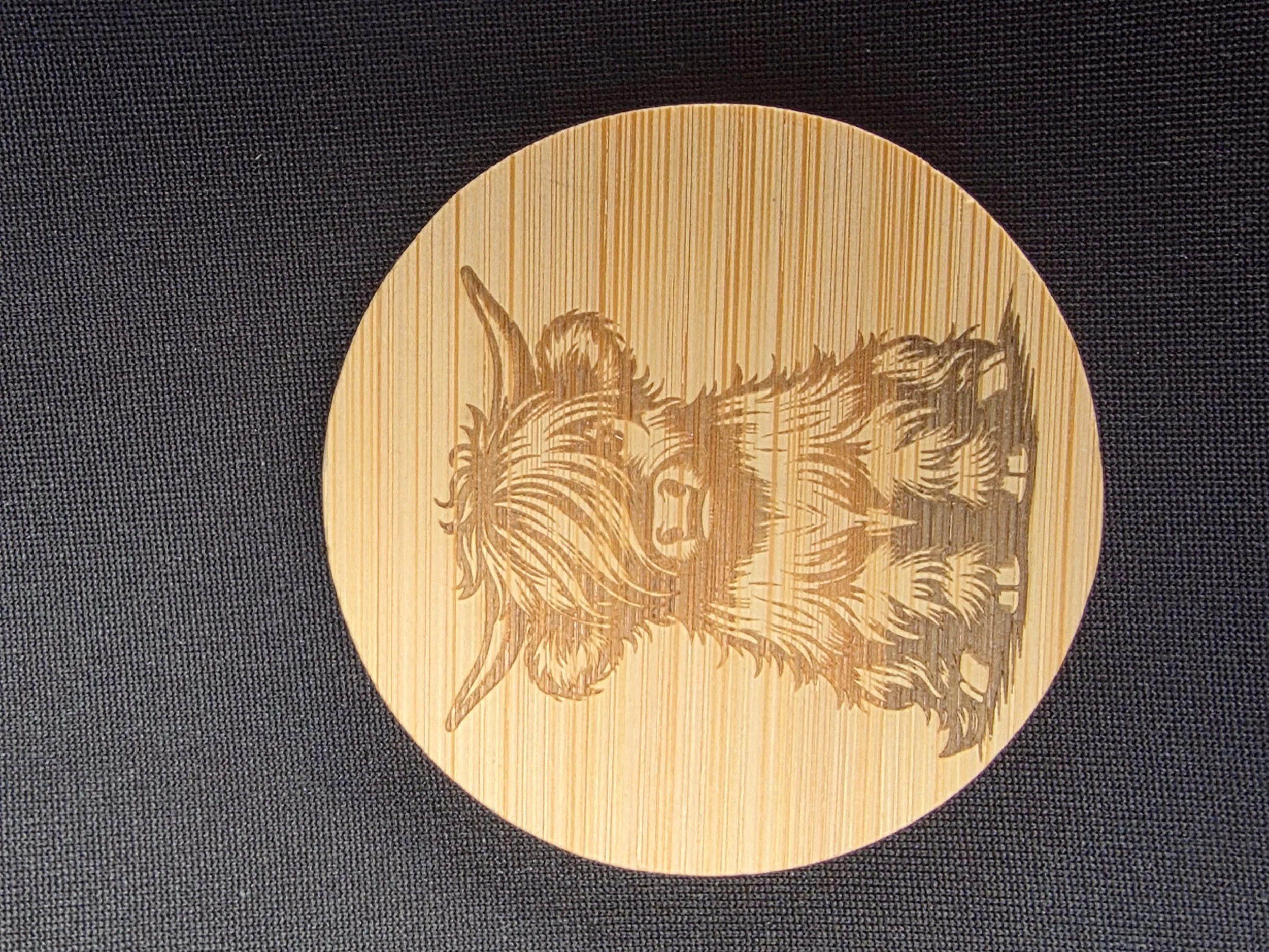 Highland Cow Wooden Bottle Opener