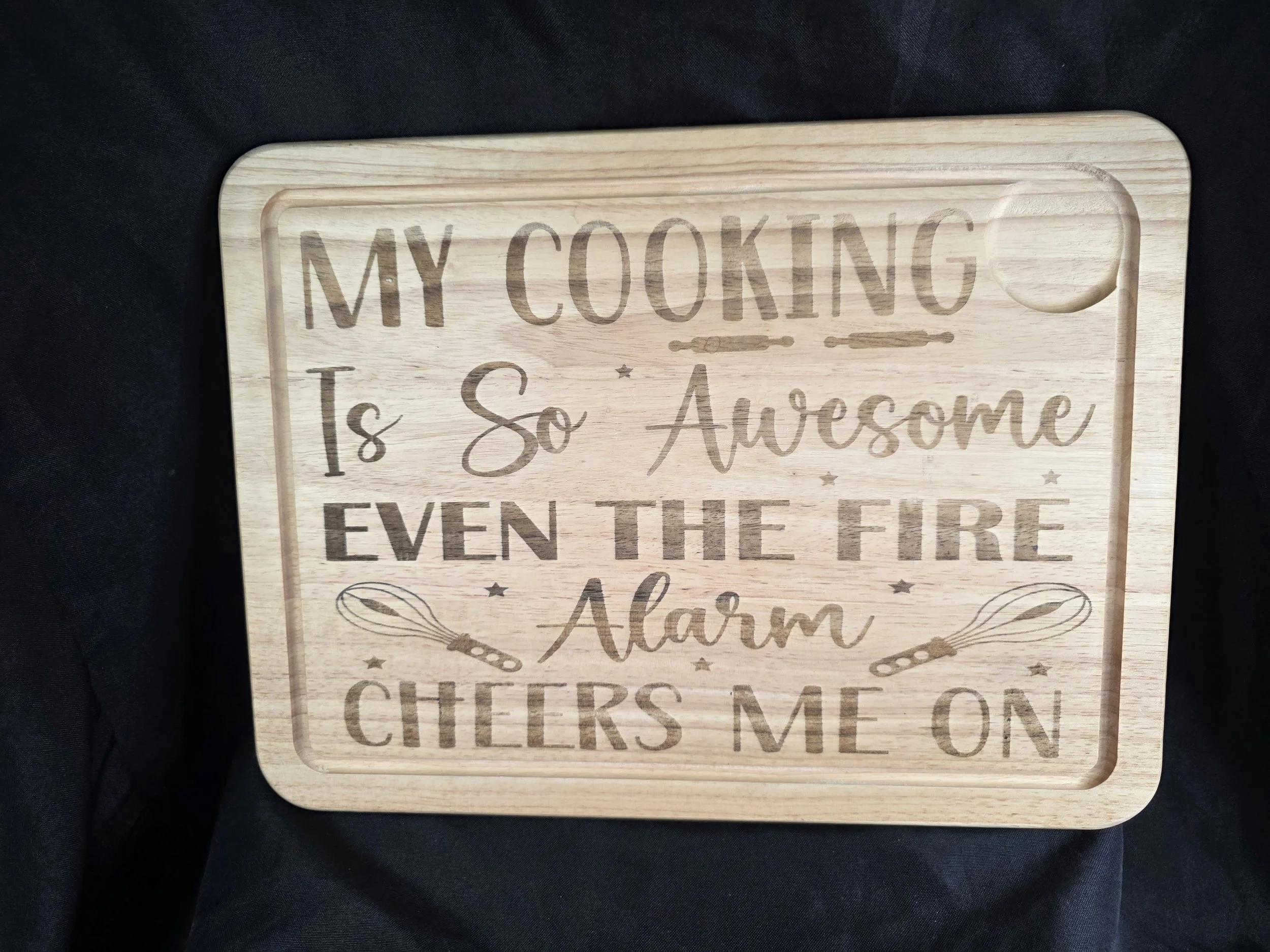 My Cooking Is So Awesome Wooden Chopping Board