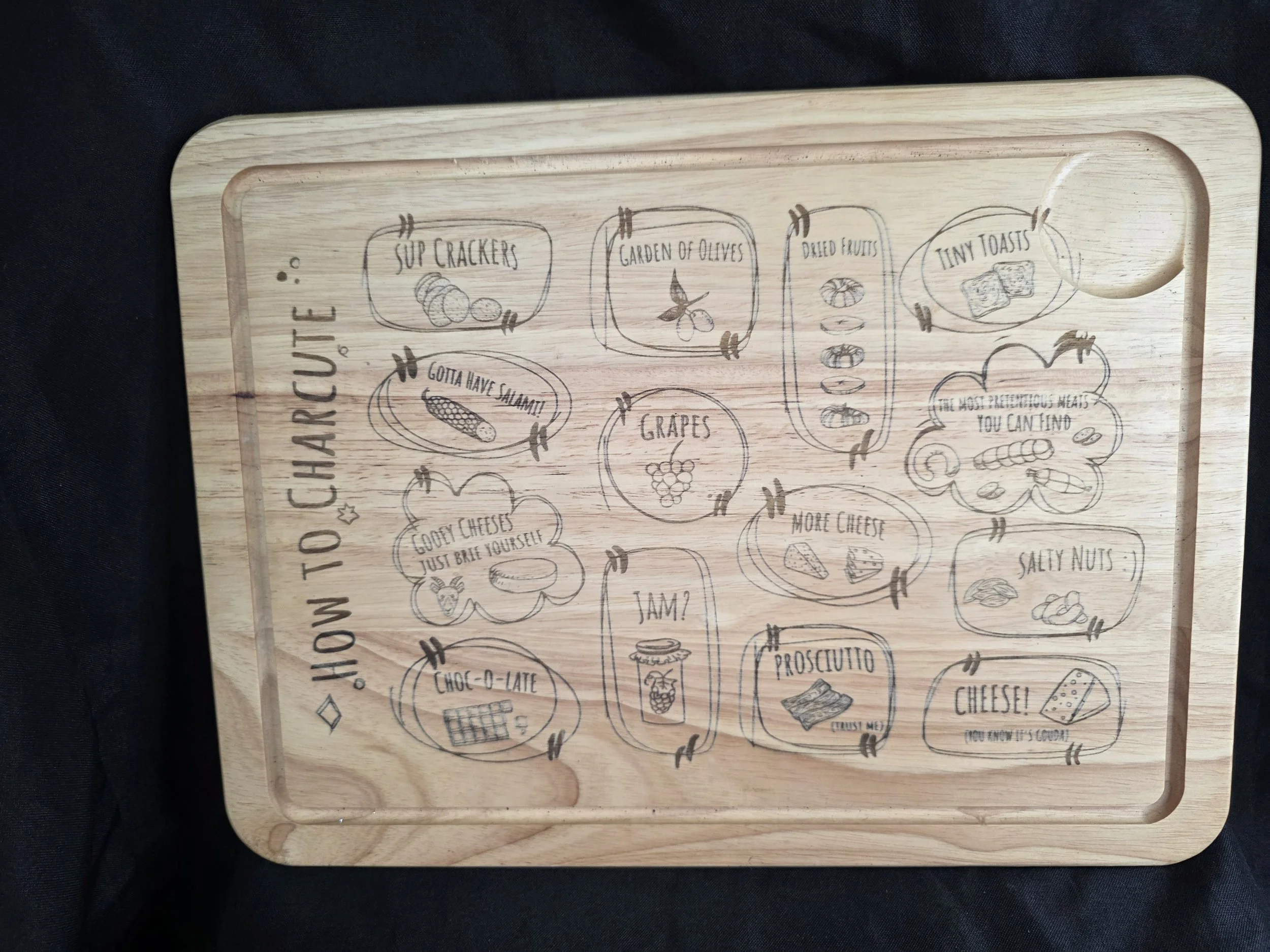 How to Charcuterie Wooden Chopping Board