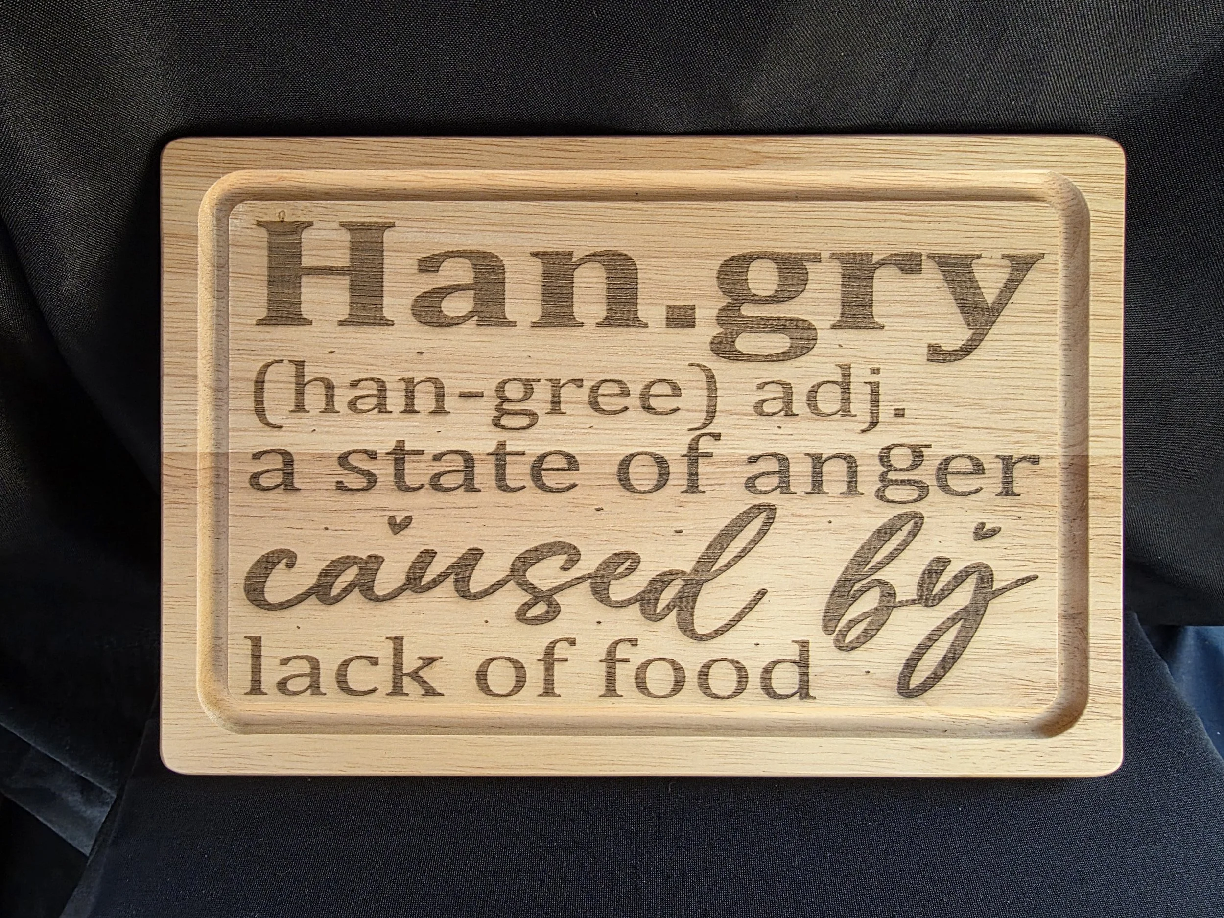 Hangry Wooden Chopping Board