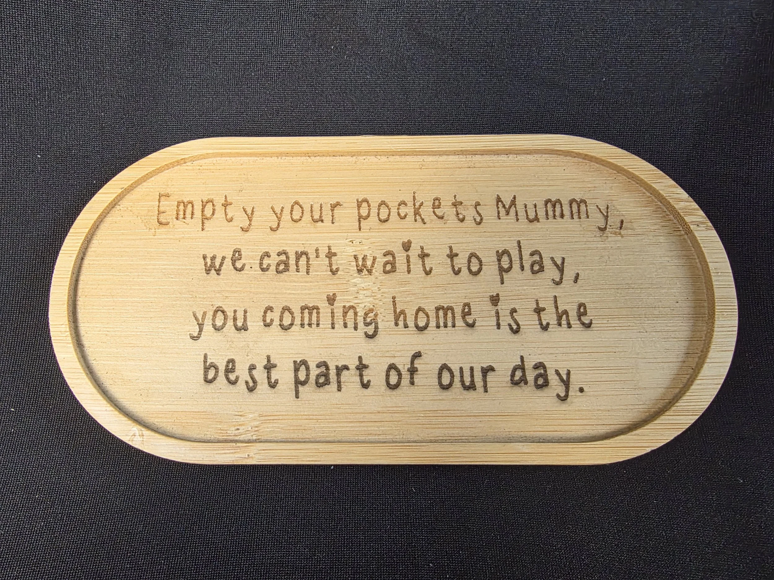 Mummy Wooden Key & Trinket Tray