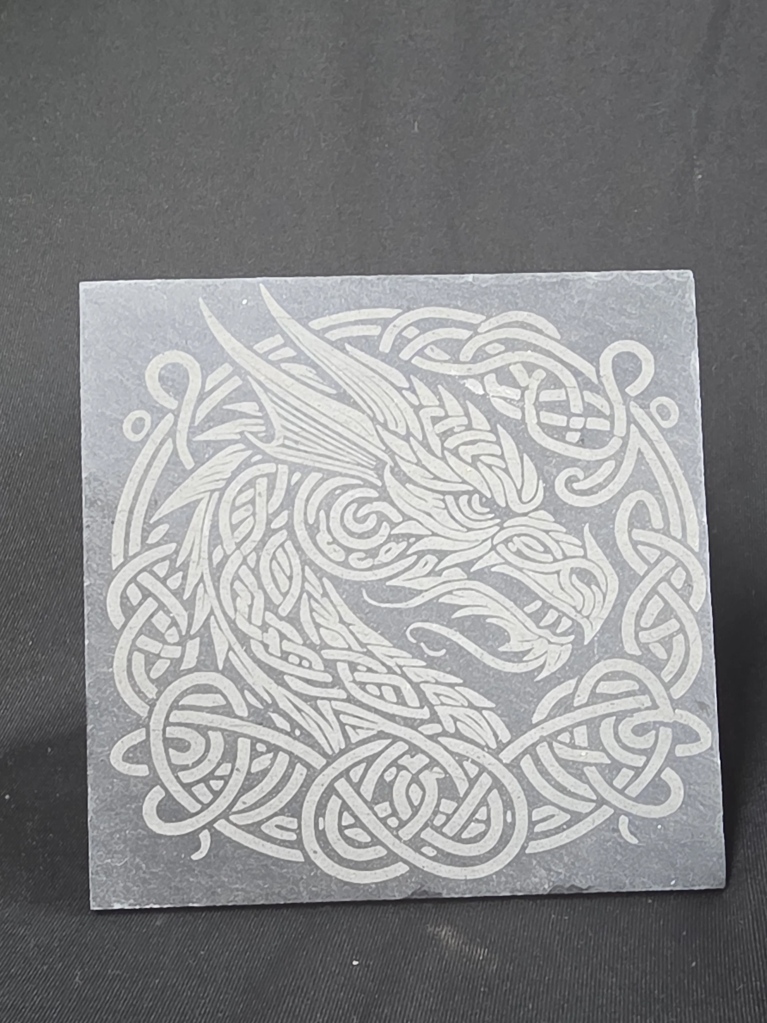 Celtic Dragon Slate Coaster
