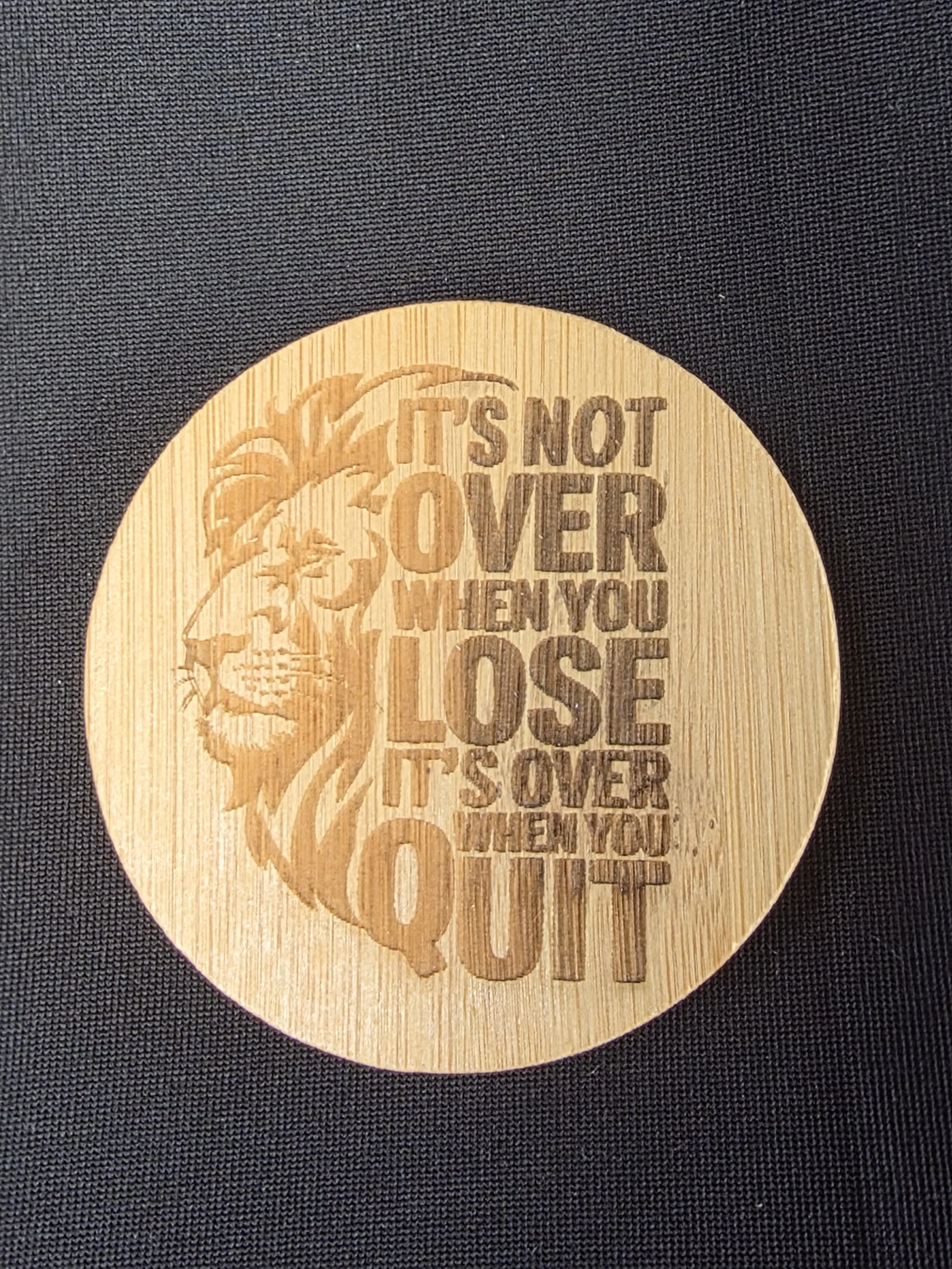 It's Not Over When You Lose Wooden Bottle Opener