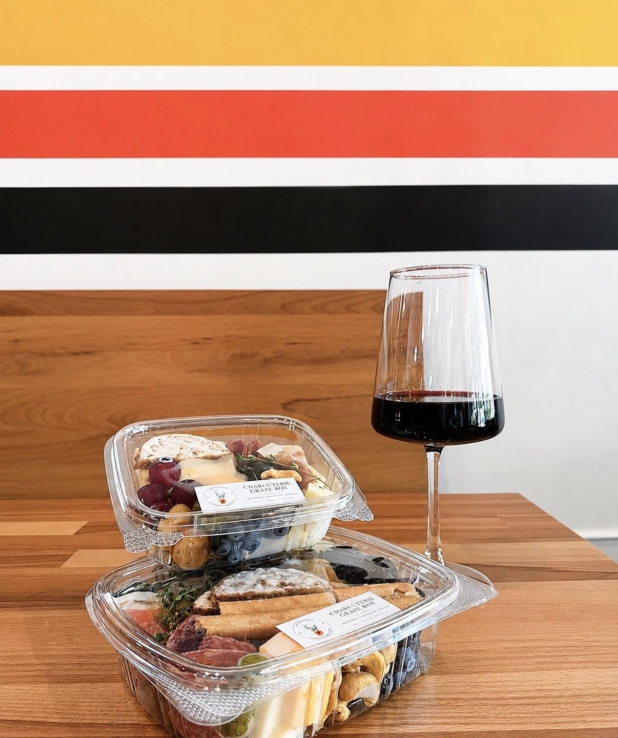 Honeyberry Charcuterie boxes for Unhinged coffee co in Knightdale NC