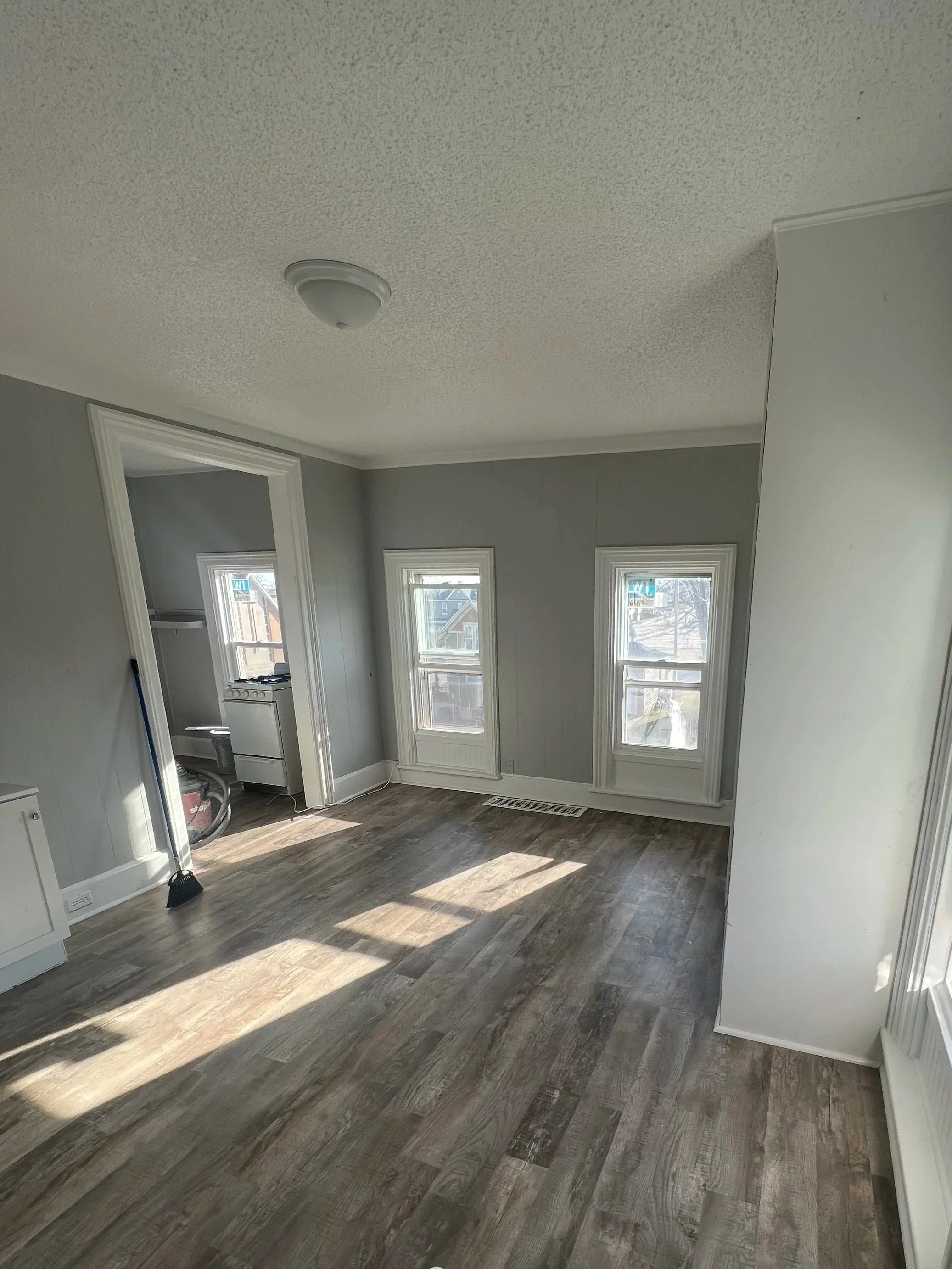 Updated hardwood floors in Urbandale, IA make the home feel brighter and cleaner.
