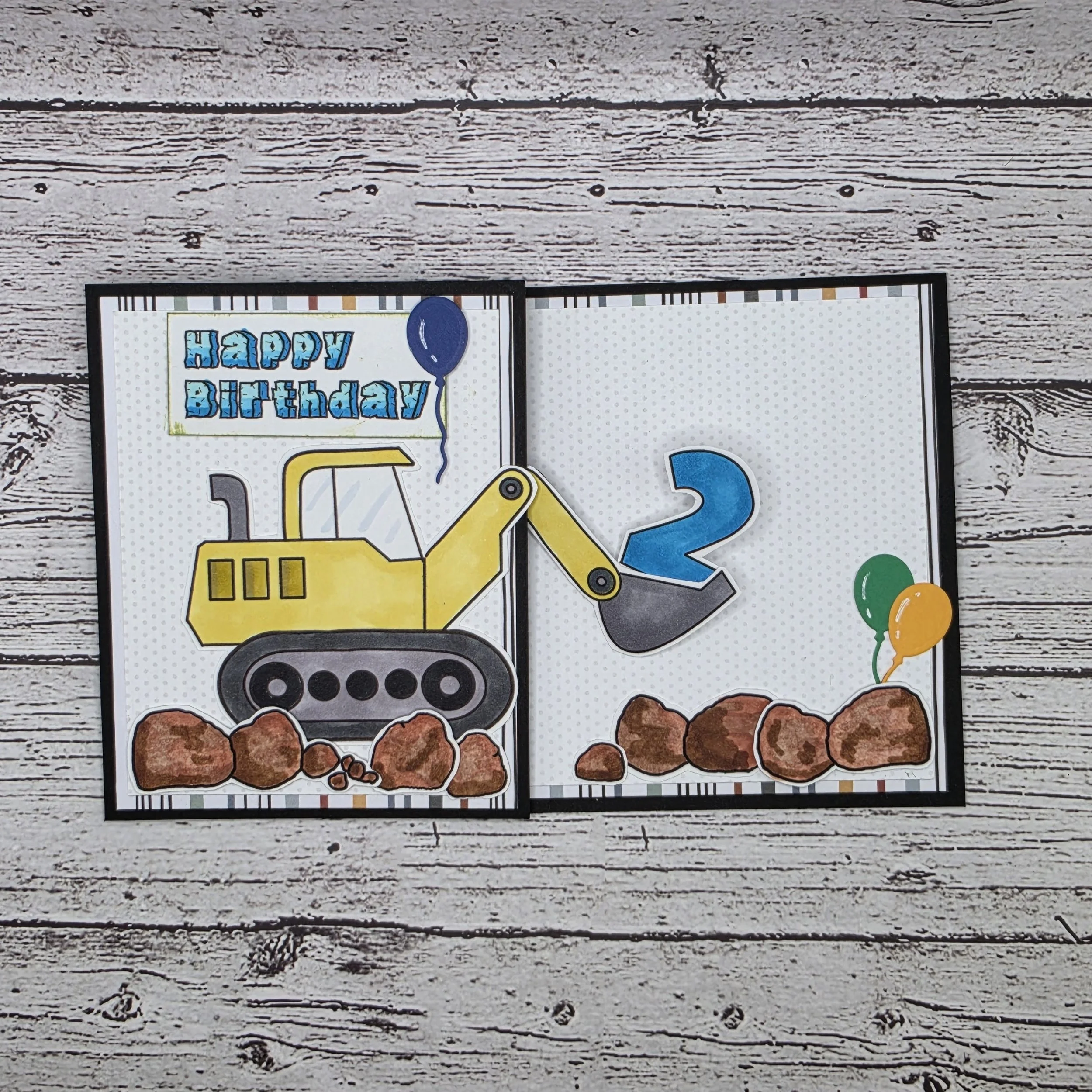 Birthday Card with a Double Wiper