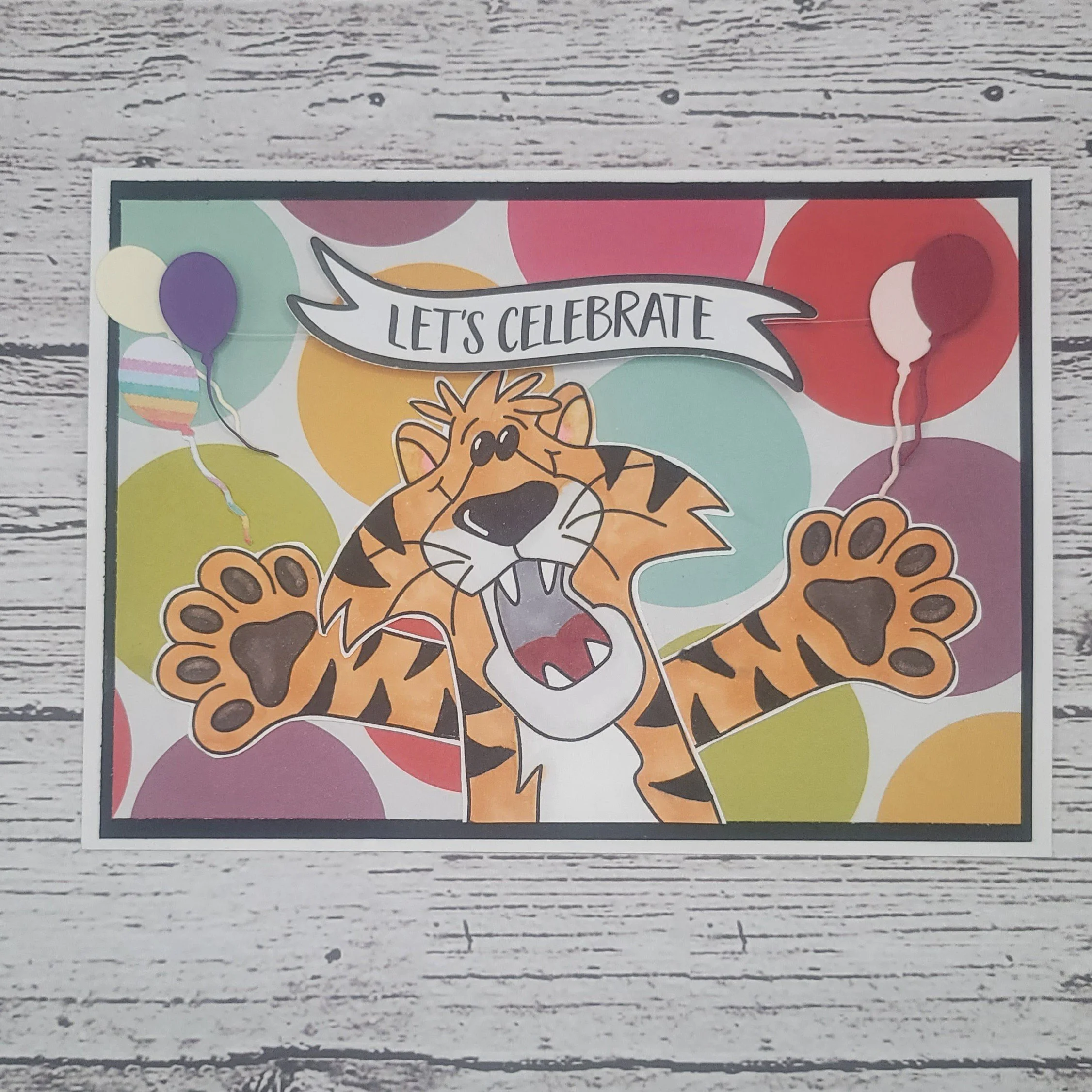 Tigerific Sliding Sentiment Card  